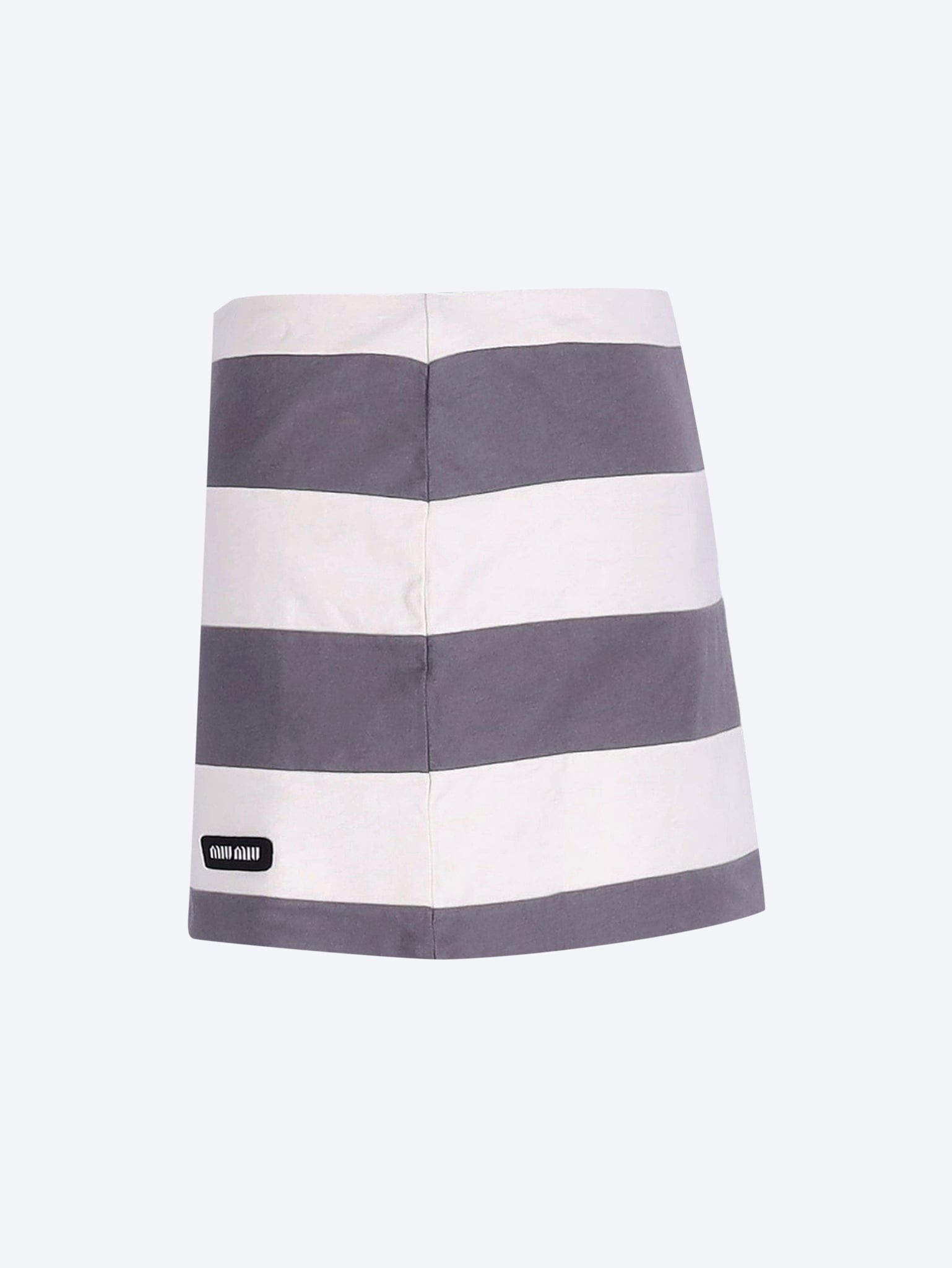 MIU MIU Striped jersey miniskirt