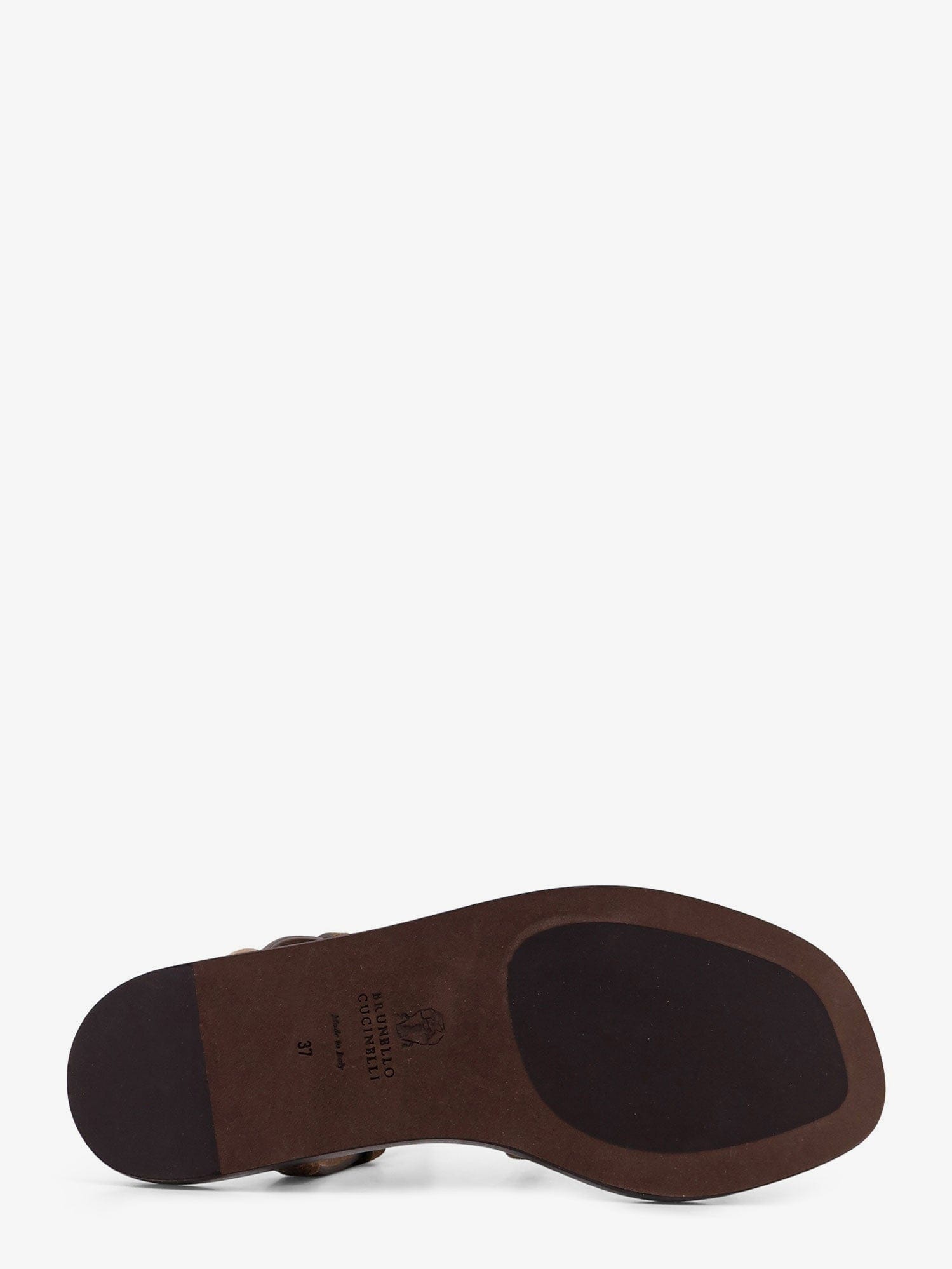 Brunello Cucinelli Suede sandals with Monili details