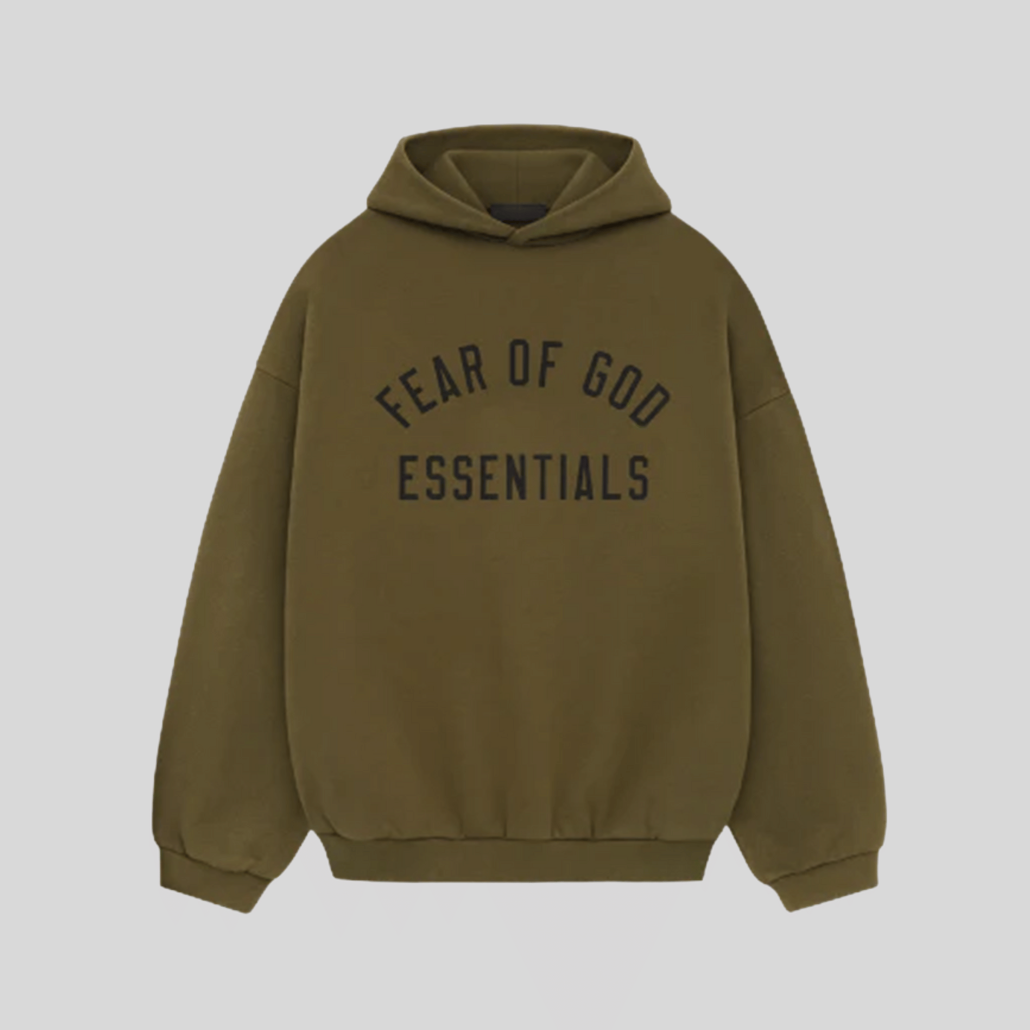 Fear of God Essentials OLIVE GREEN Hoodie