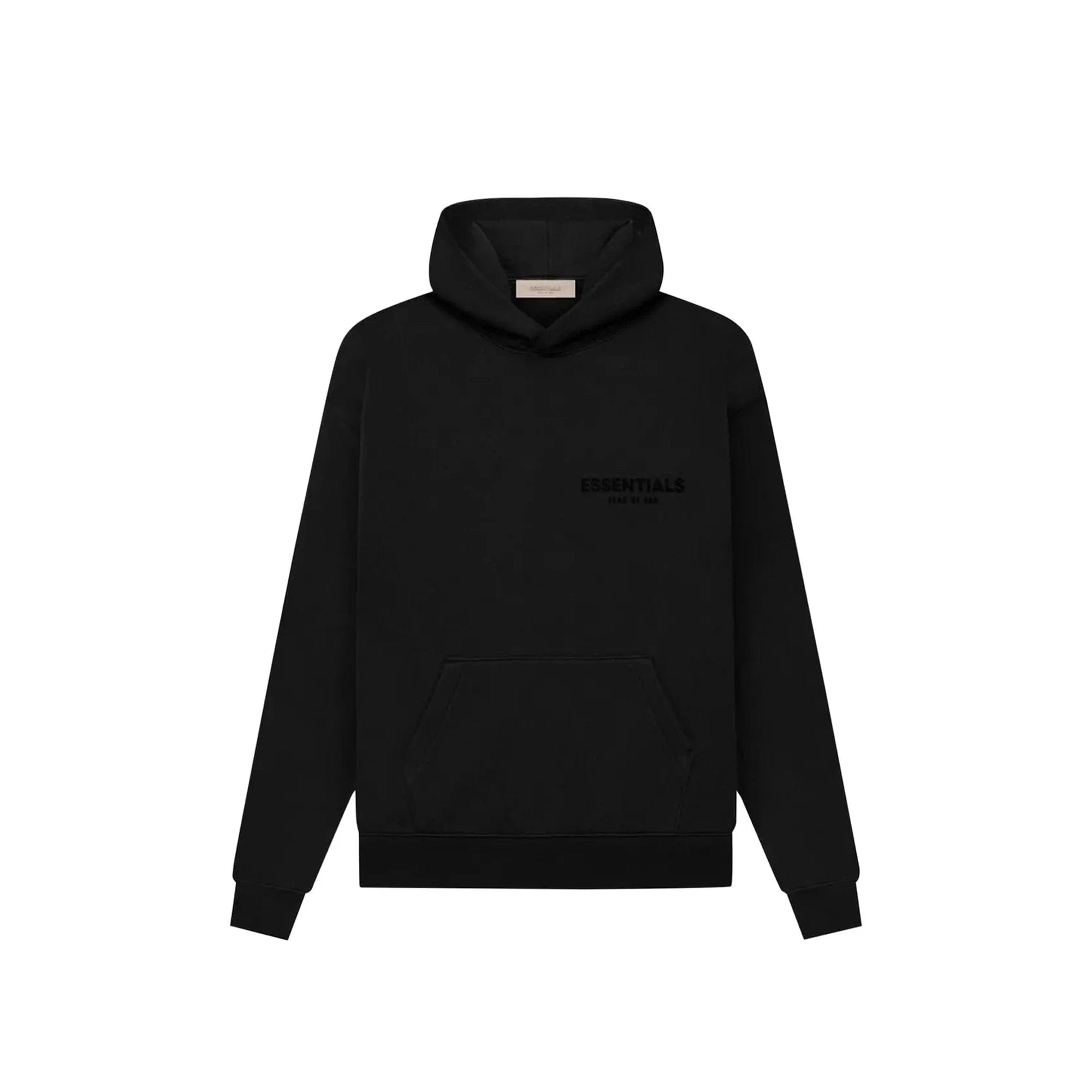 Fear of God ESSENTIALS Pullover Chest Logo Hoodie Stretch Limo / Black (2022)