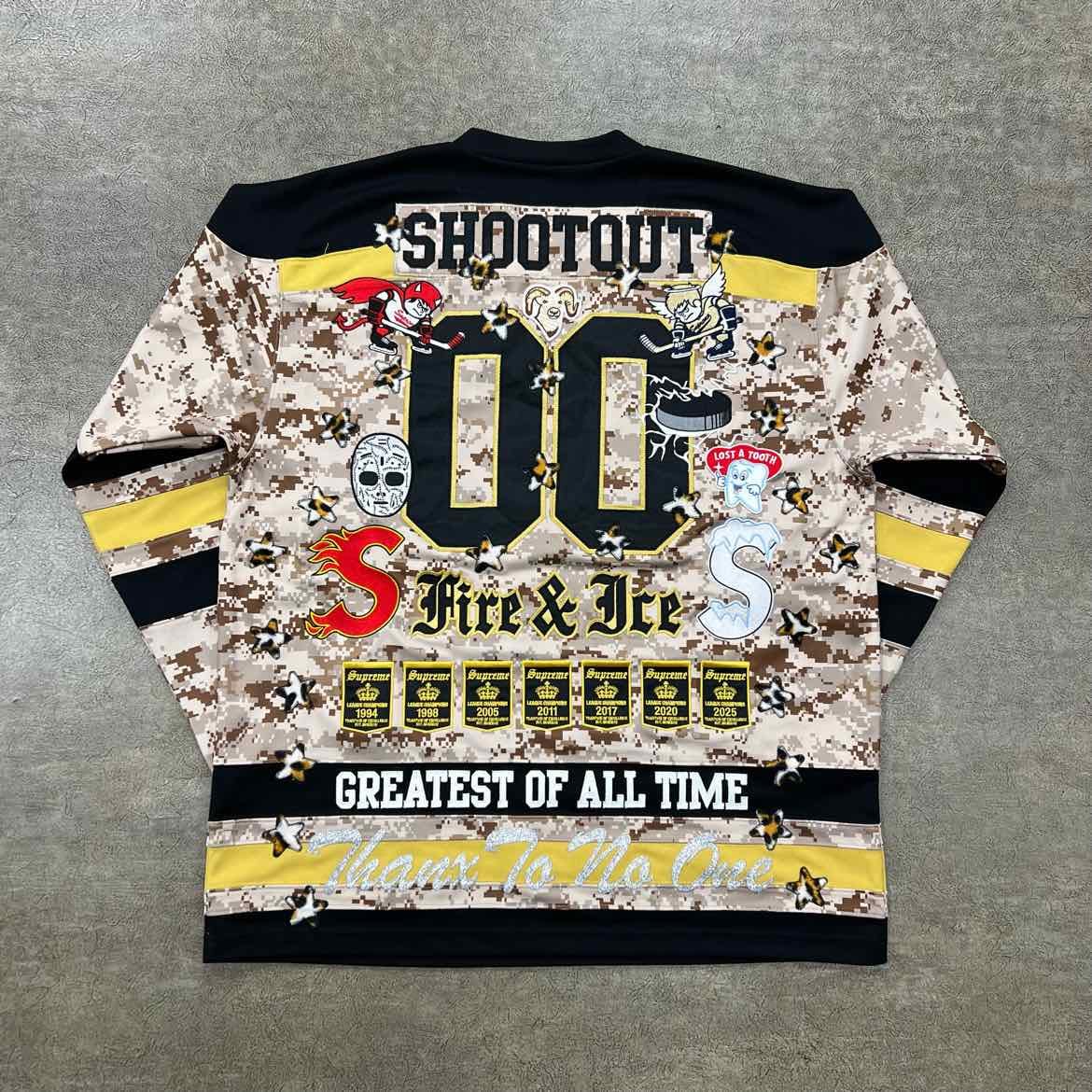 Supreme Jersey FIRE & ICE Brown New Size XL