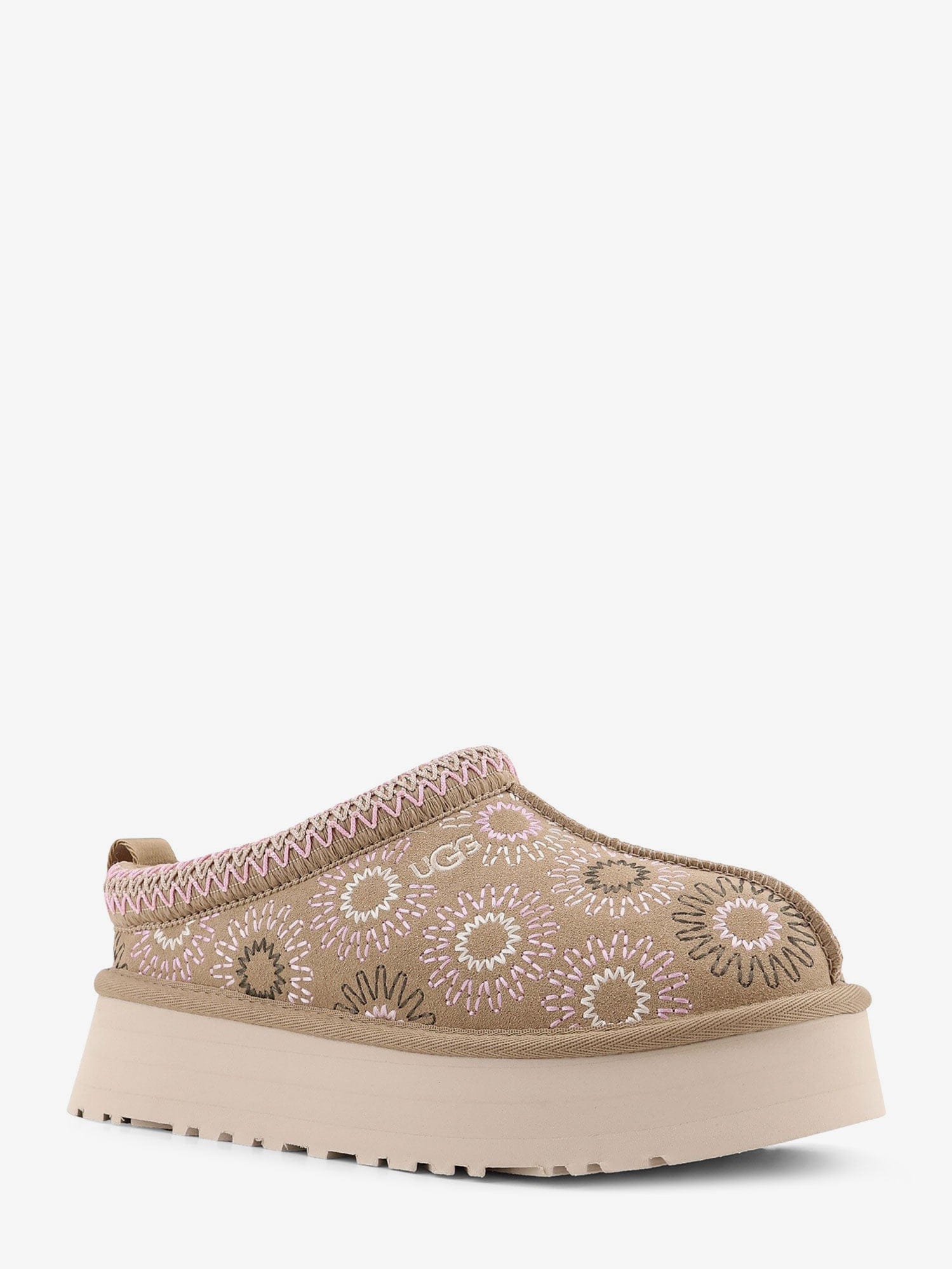 UGG W Tazz suede sandals with multicolor embroidery