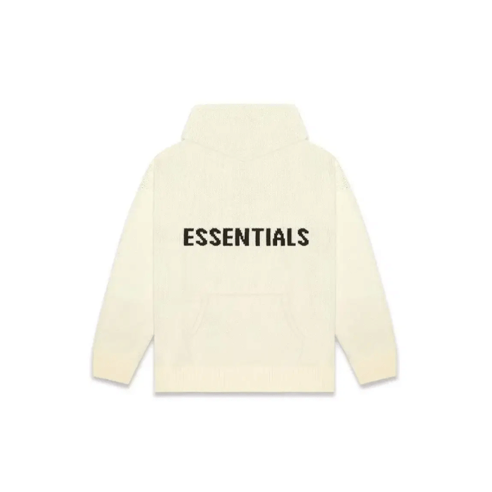 Fear of God Essentials Essentials - Fear of God Knit Hoodie FW20 Cream