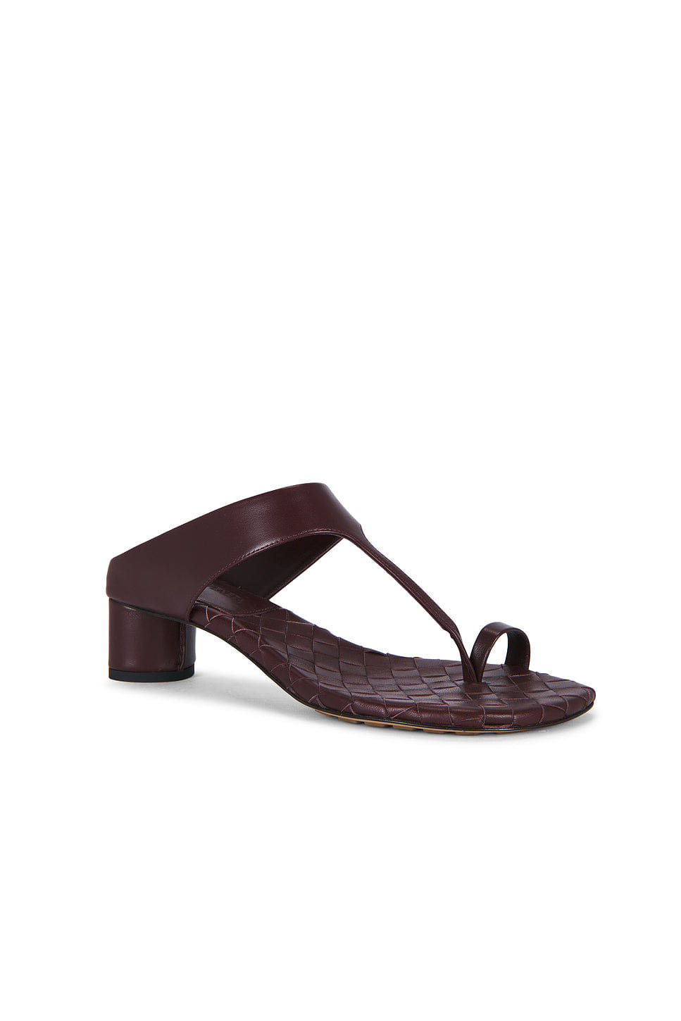 Bottega Veneta Livia Kitten Heel Thong Sandal