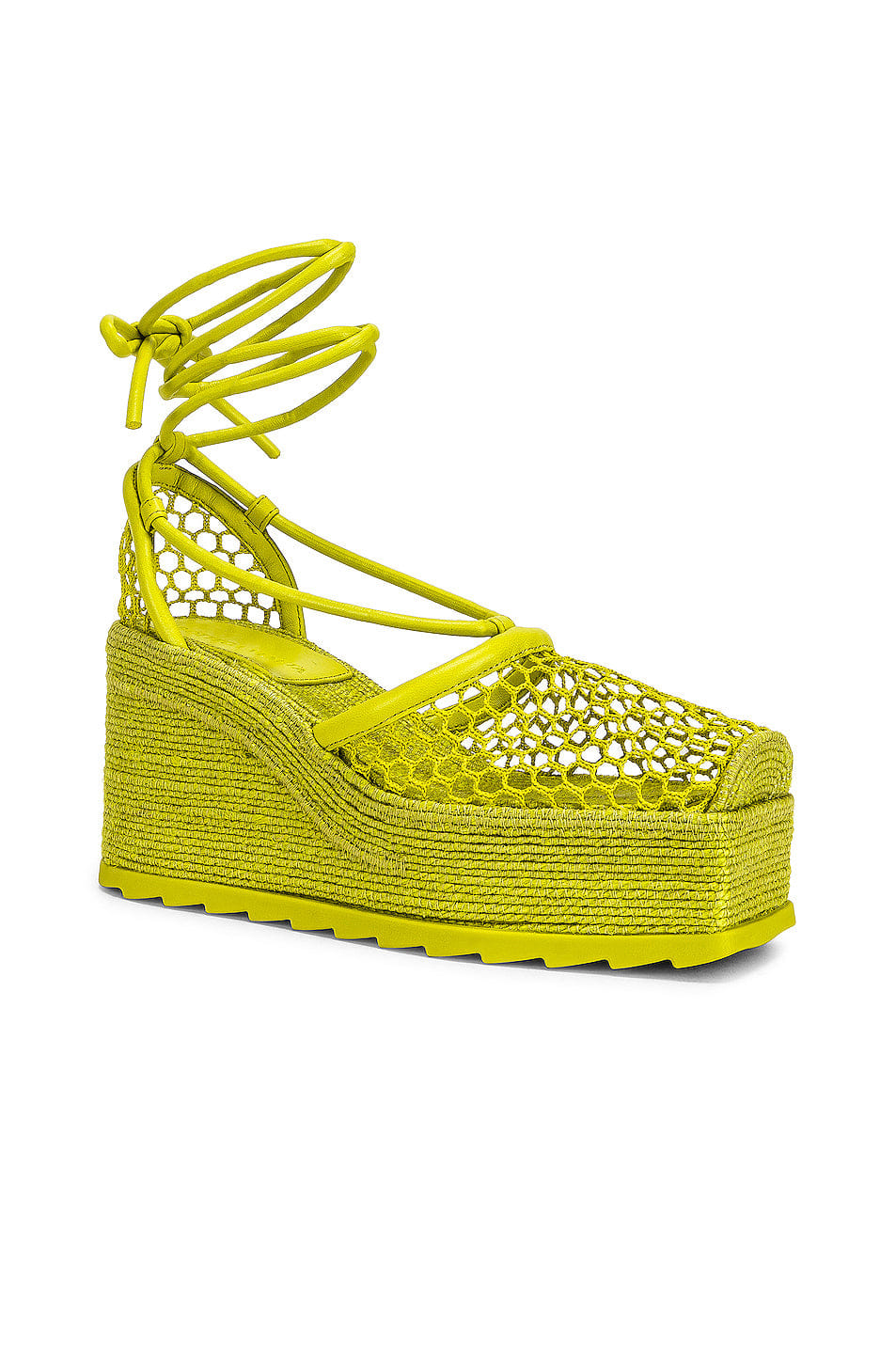 Bottega Veneta Stretch Lace Up Espadrilles