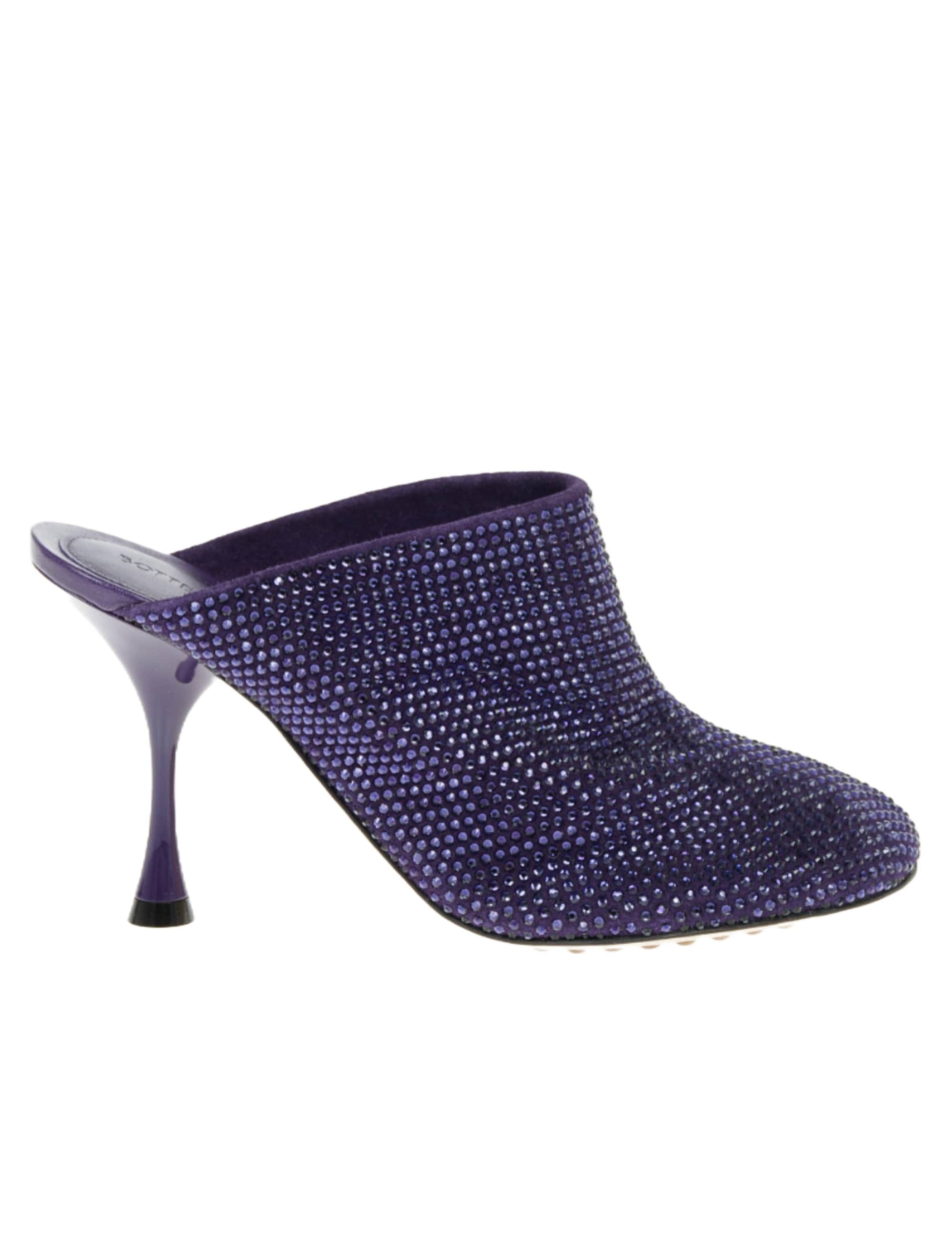 Bottega Veneta Crystal - Embellished Round - Toe Mules