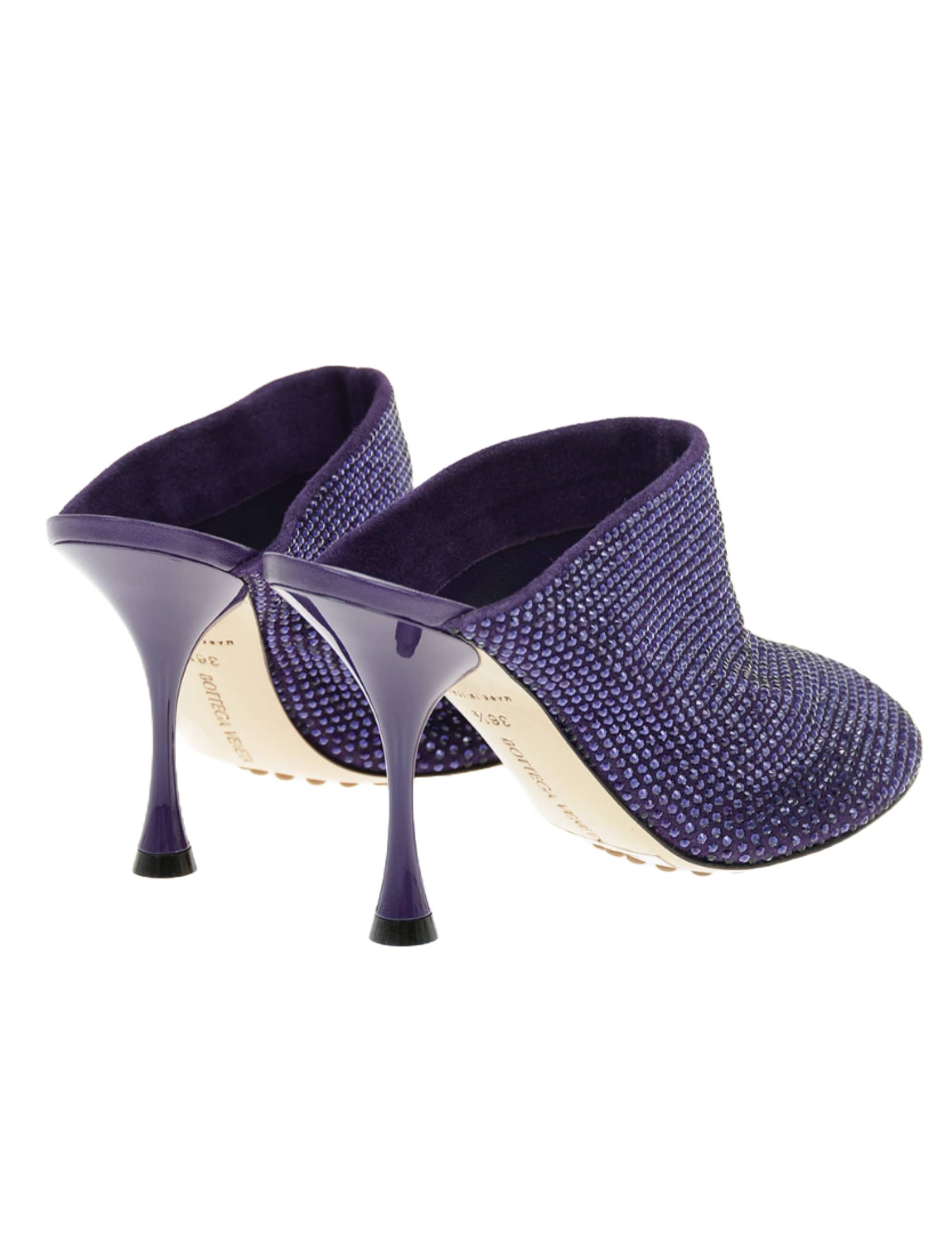 Bottega Veneta Crystal - Embellished Round - Toe Mules