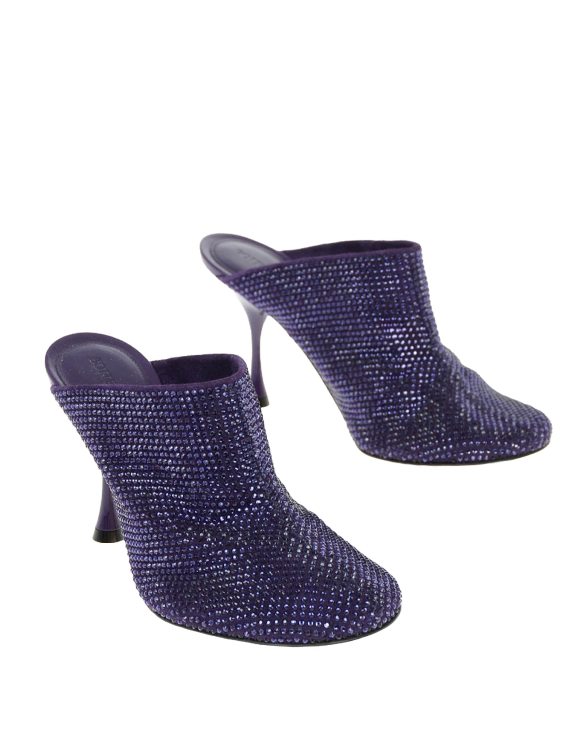 Bottega Veneta Crystal - Embellished Round - Toe Mules