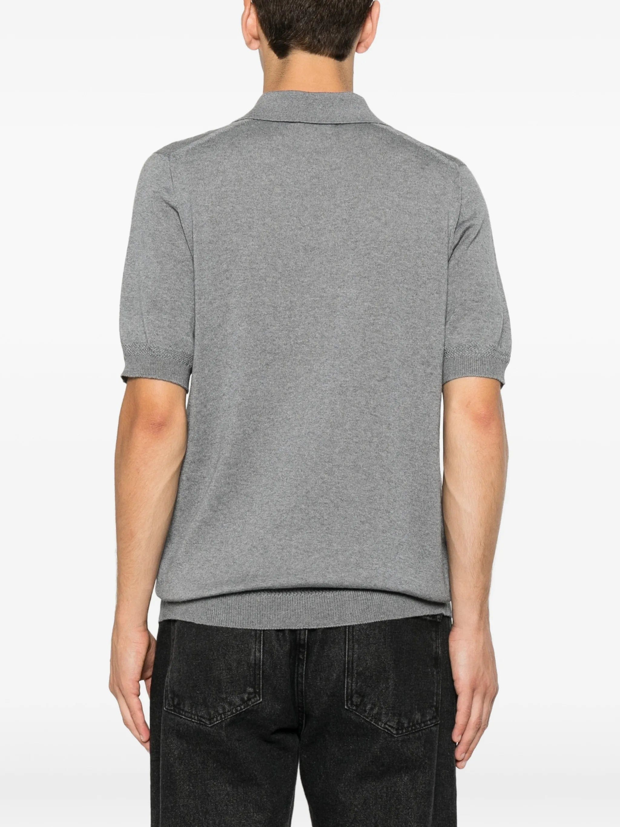 Alexander McQueen logo - embroidered polo shirt