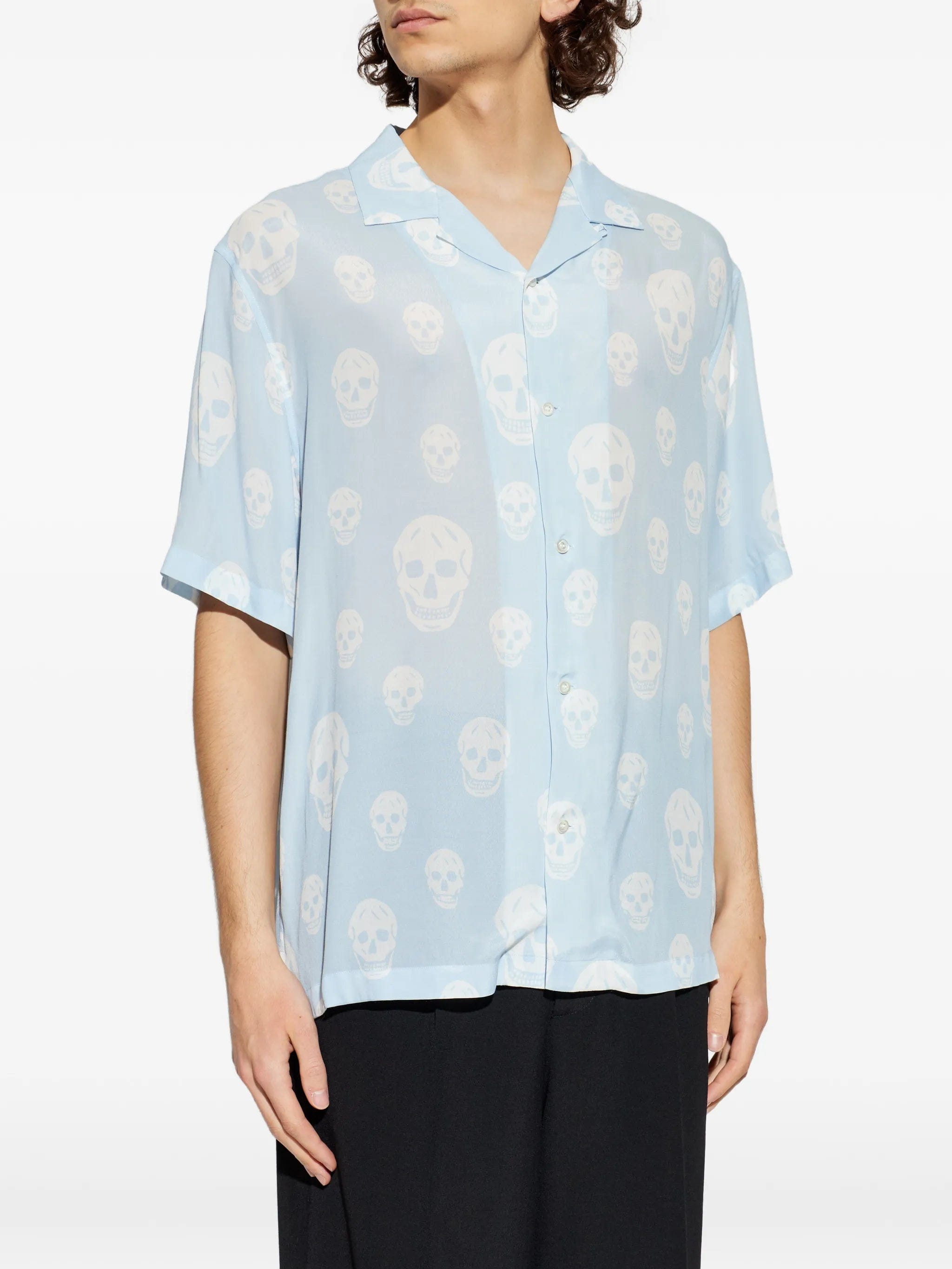 Alexander McQueen skull - pattern shirt