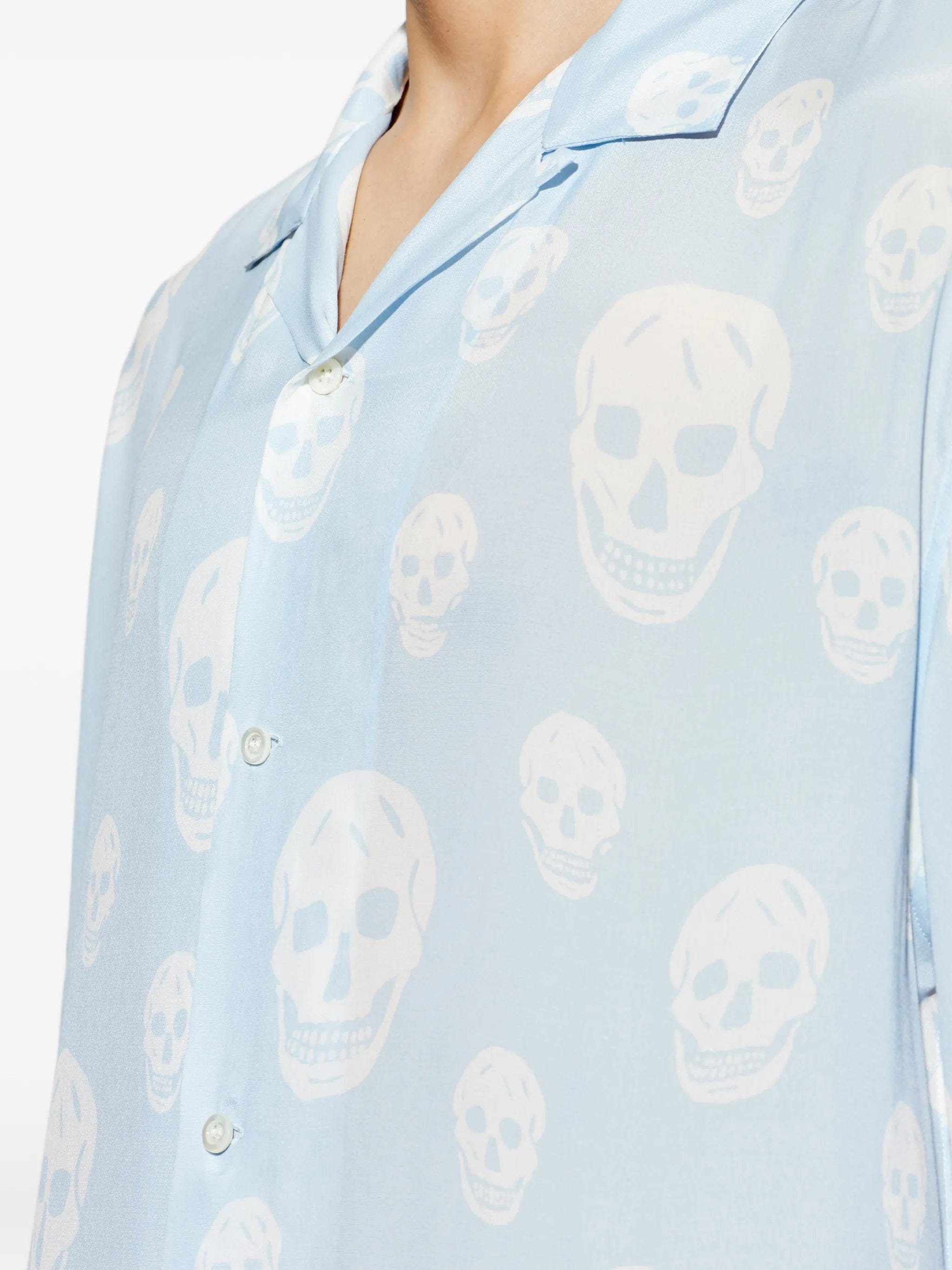 Alexander McQueen skull - pattern shirt