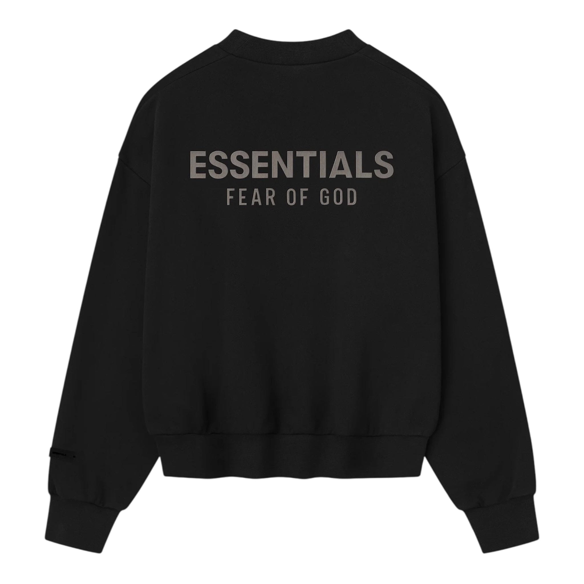 Fear of God ESSENTIALS Classic Fleece Crewneck - Jet Black (SS25)