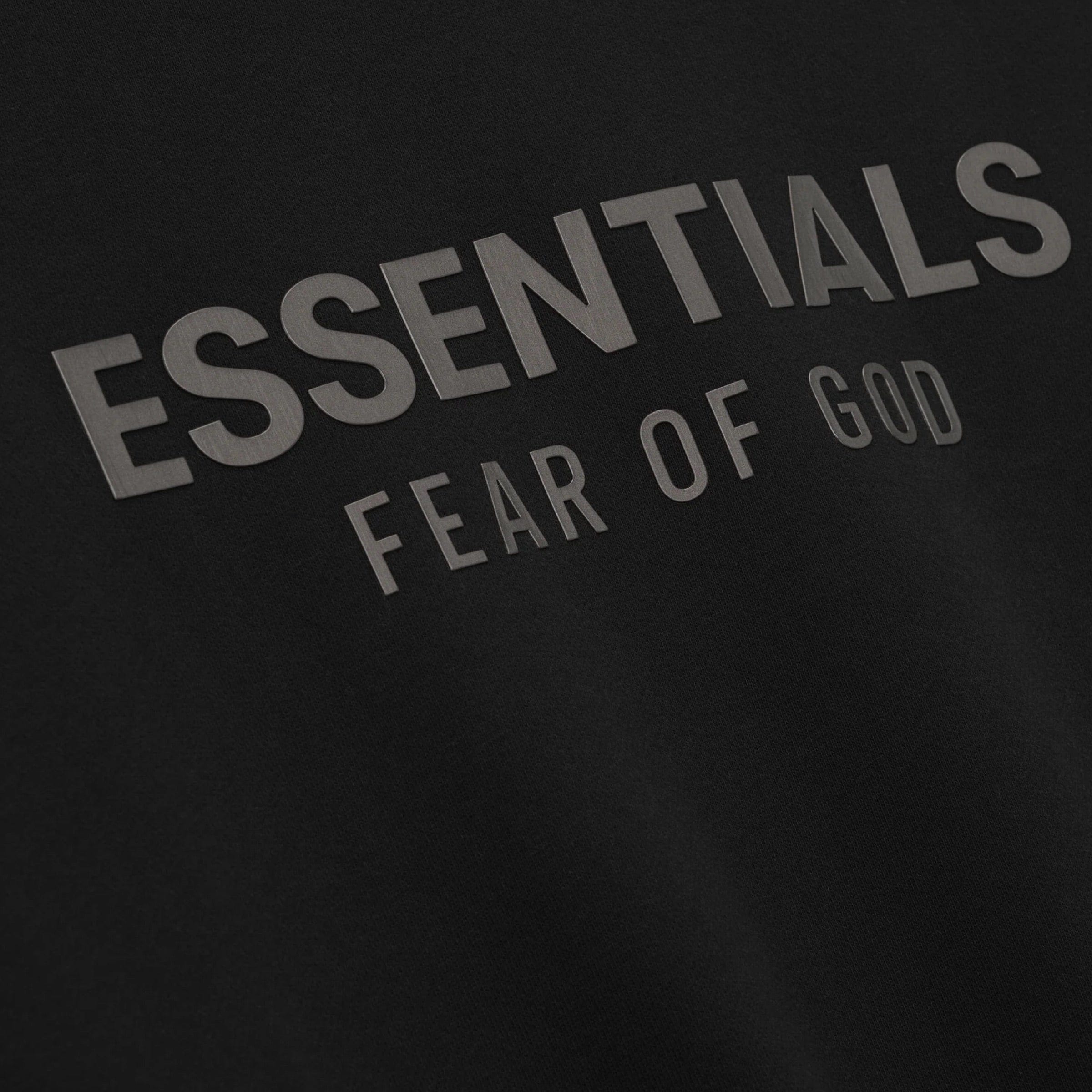 Fear of God ESSENTIALS Classic Fleece Crewneck - Jet Black (SS25)