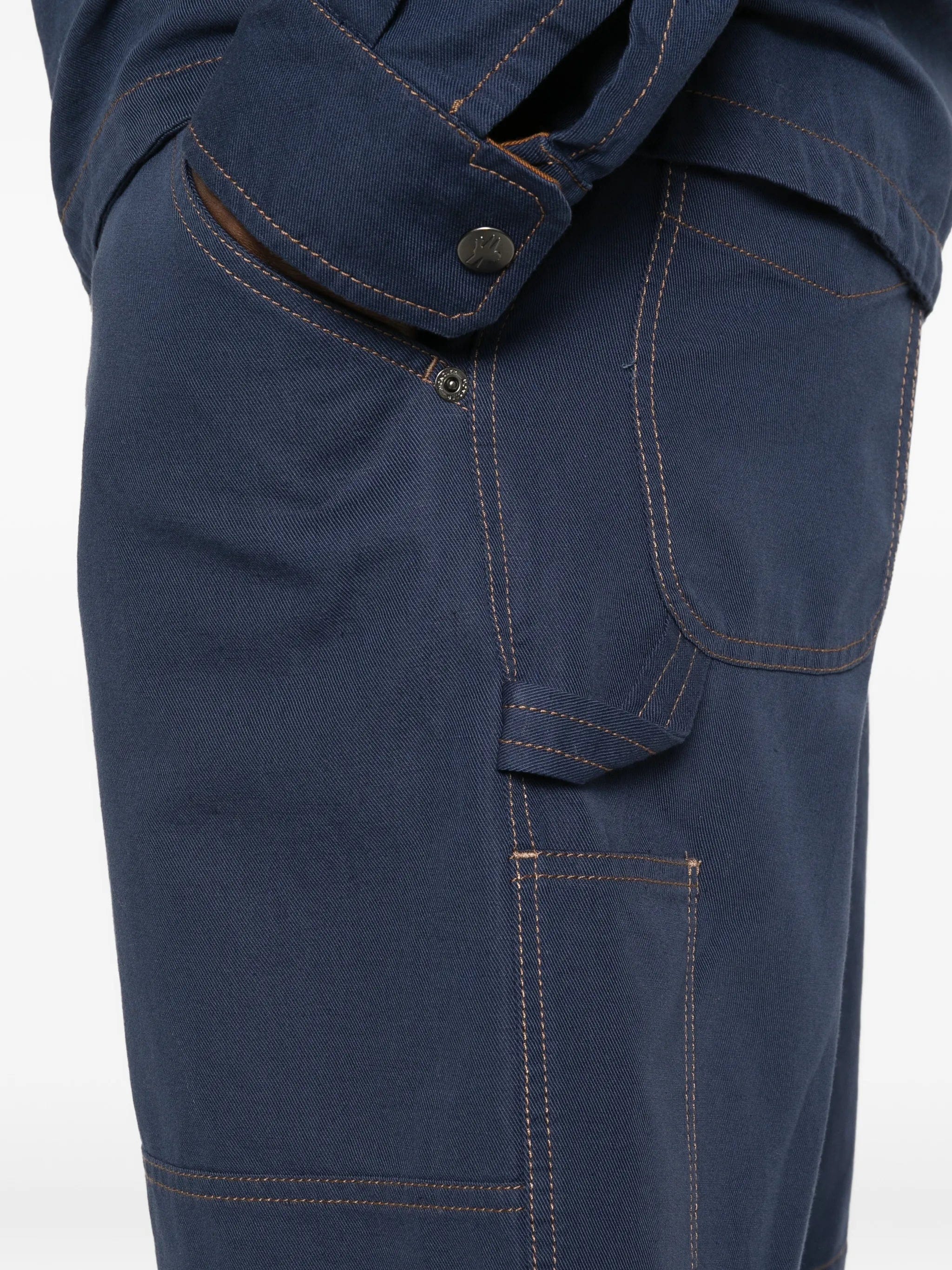 Moncler contrast - stitching cargo shorts