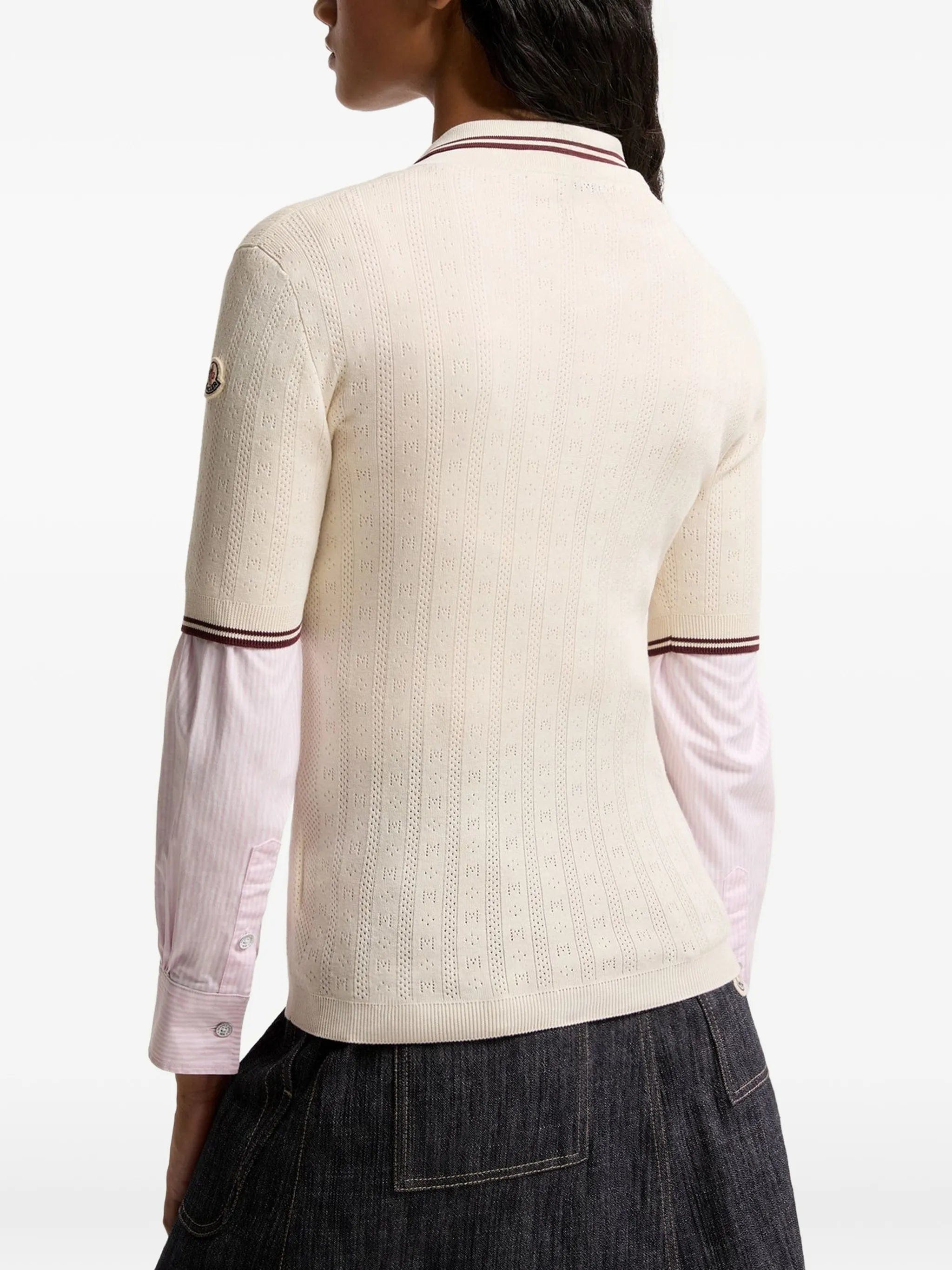 Moncler striped polo shirt