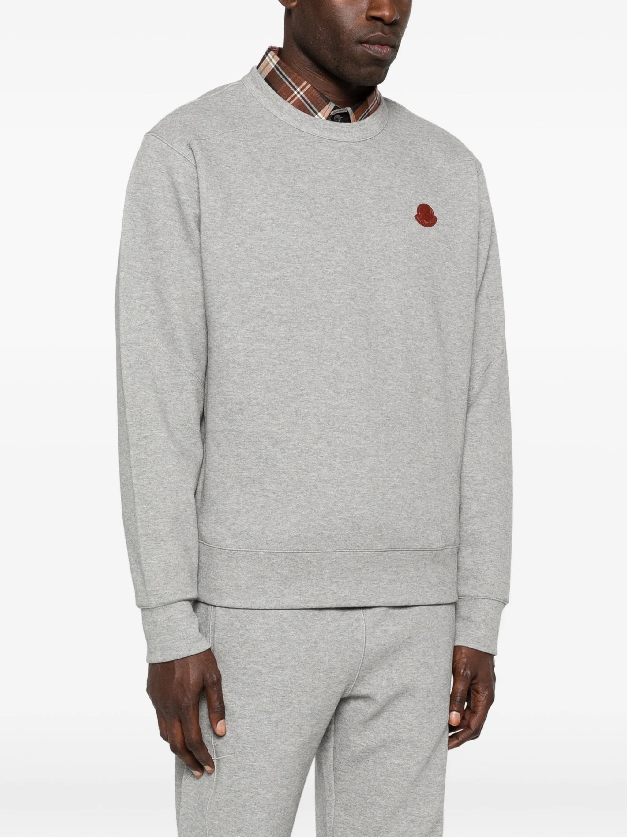 Moncler logo patch sweatshirt