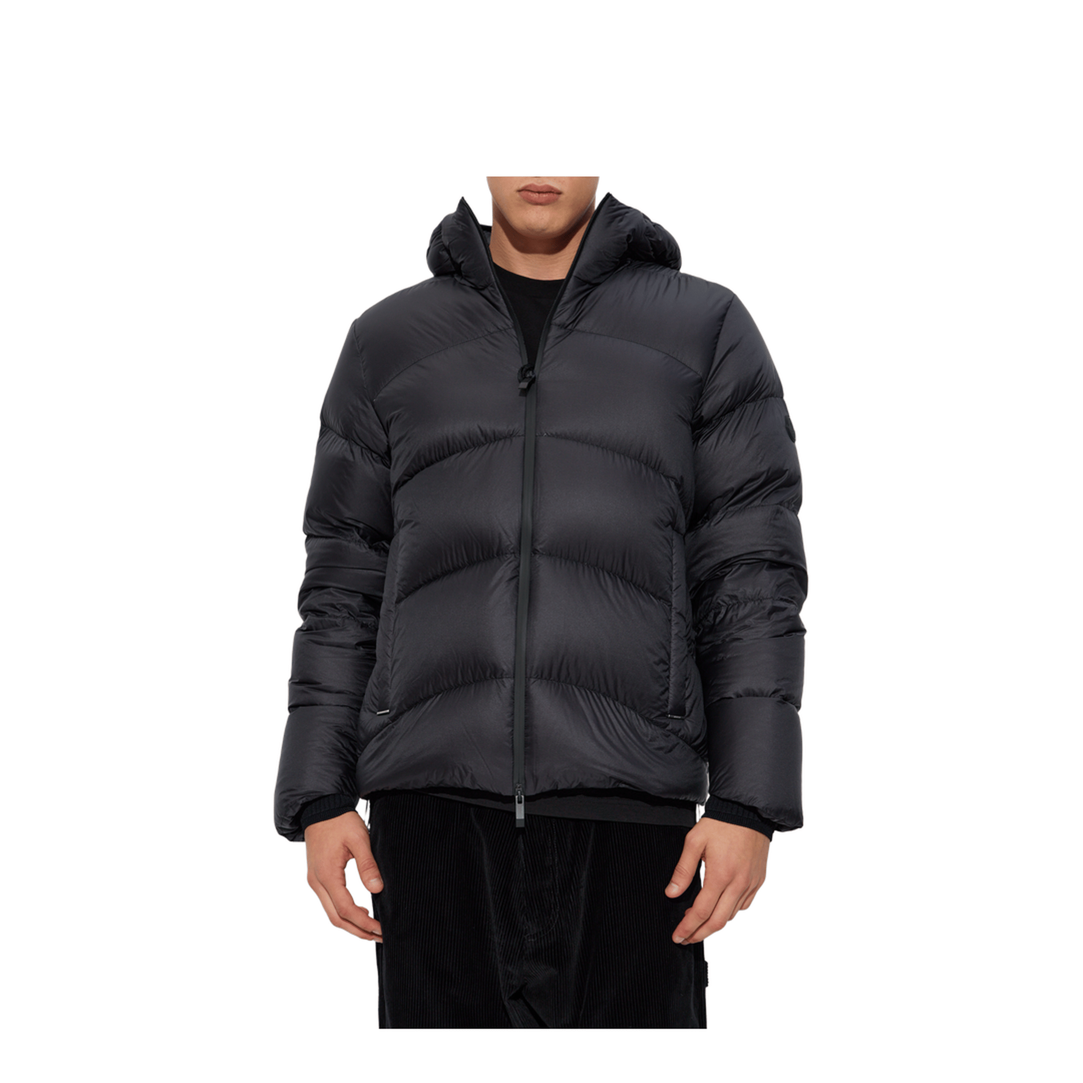 Moncler Black Fulcran Hooded Short Down Jacket