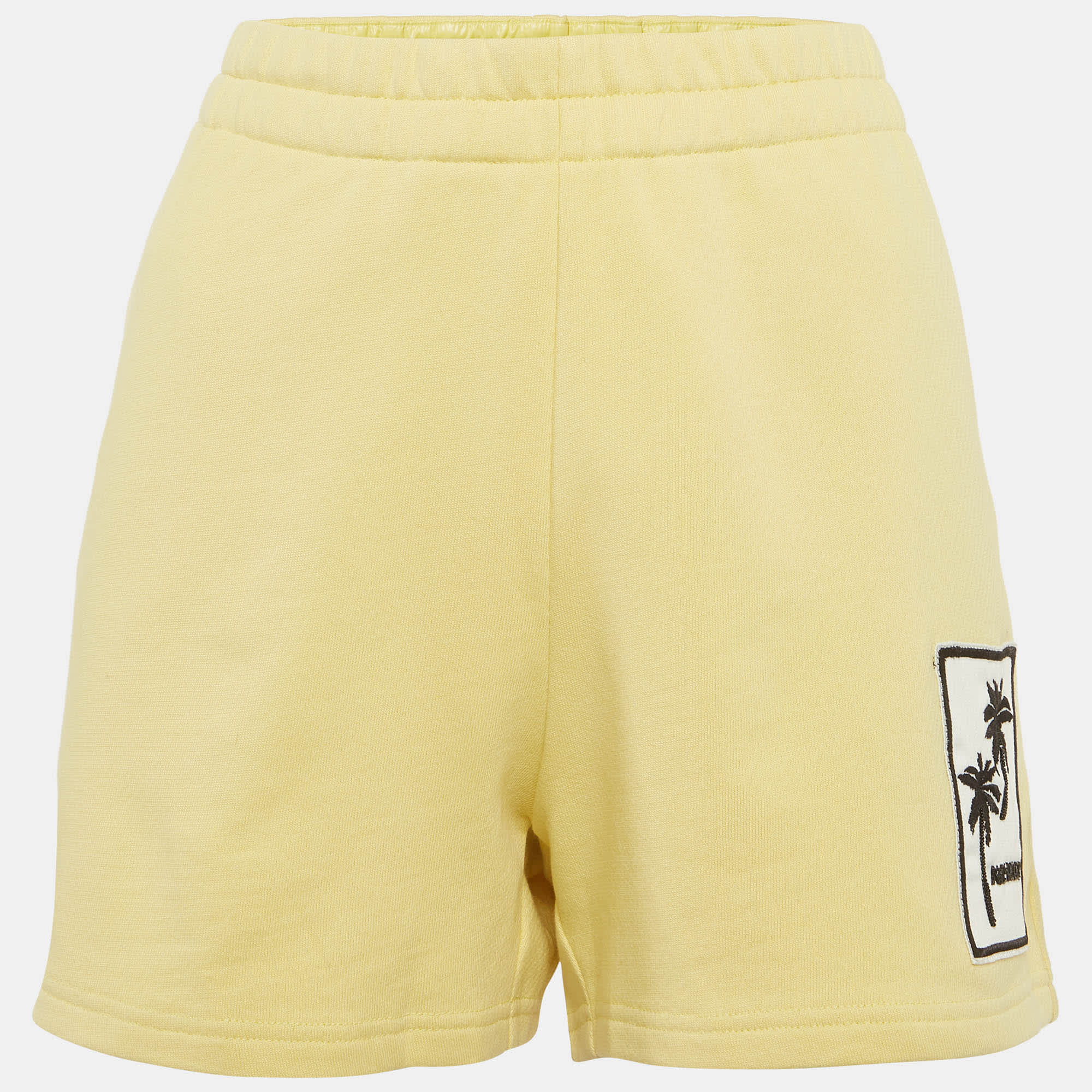 Moncler Yellow Cotton Palm Applique