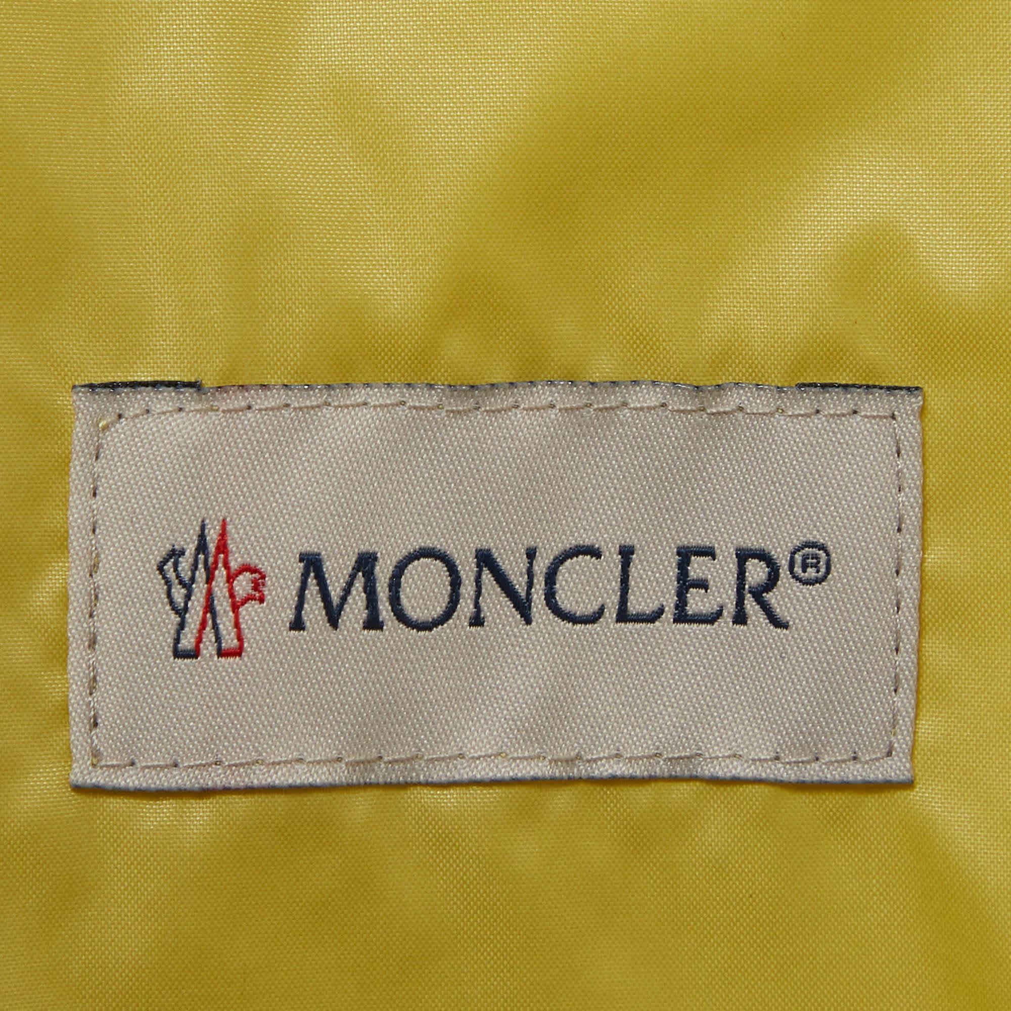 Moncler Yellow Cotton Palm Applique