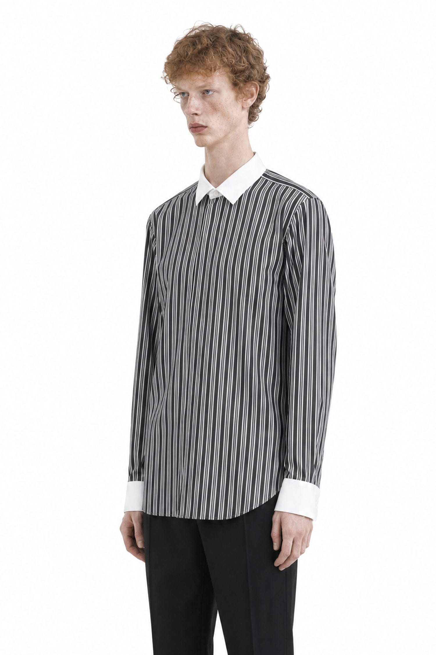 TOM FORD Poplin Stripe Classic Fit Shirt