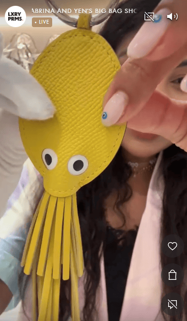Hermes Squid Yellow Charm SYC1694