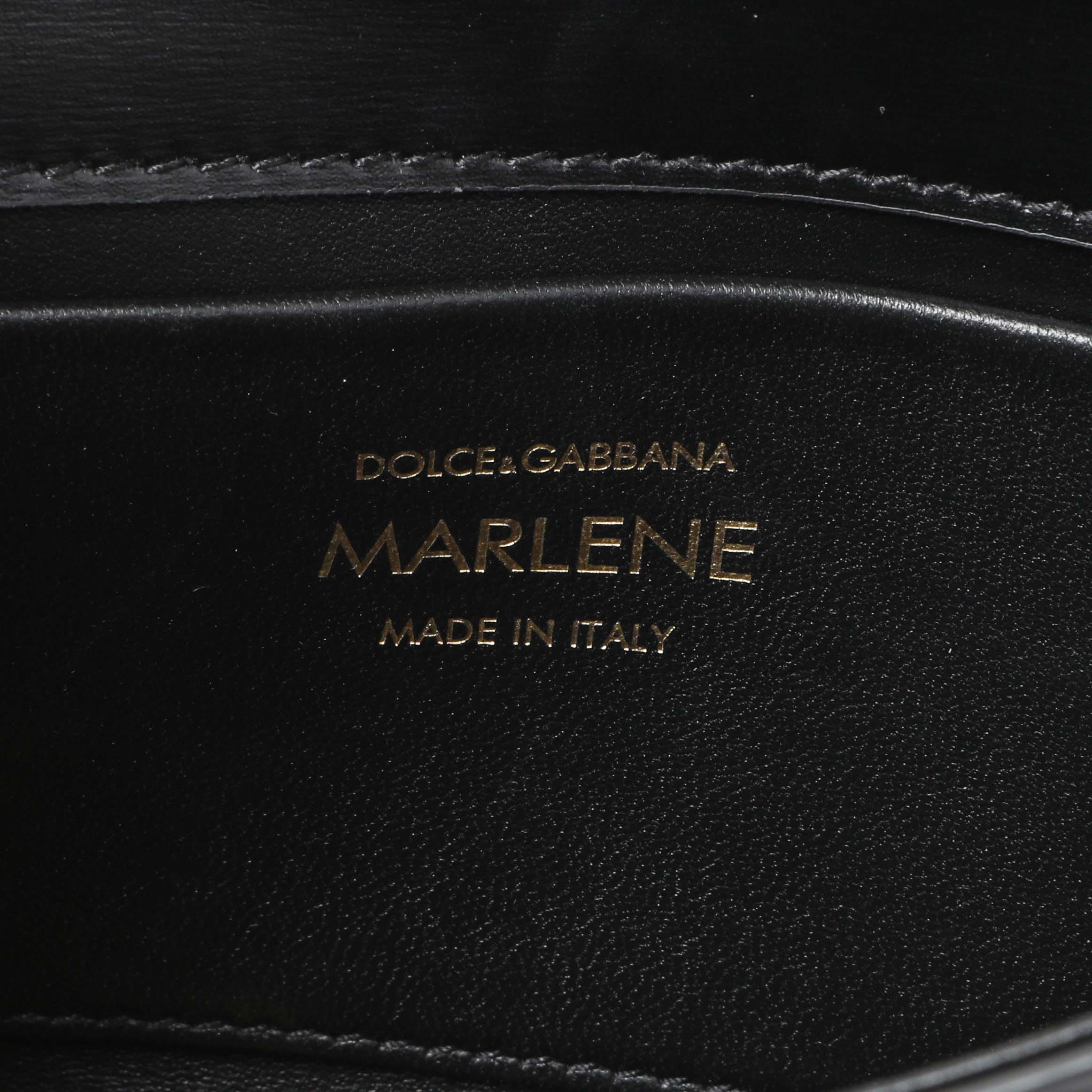 Dolce & Gabbana Black Calfskin Small Marlene Crossbody