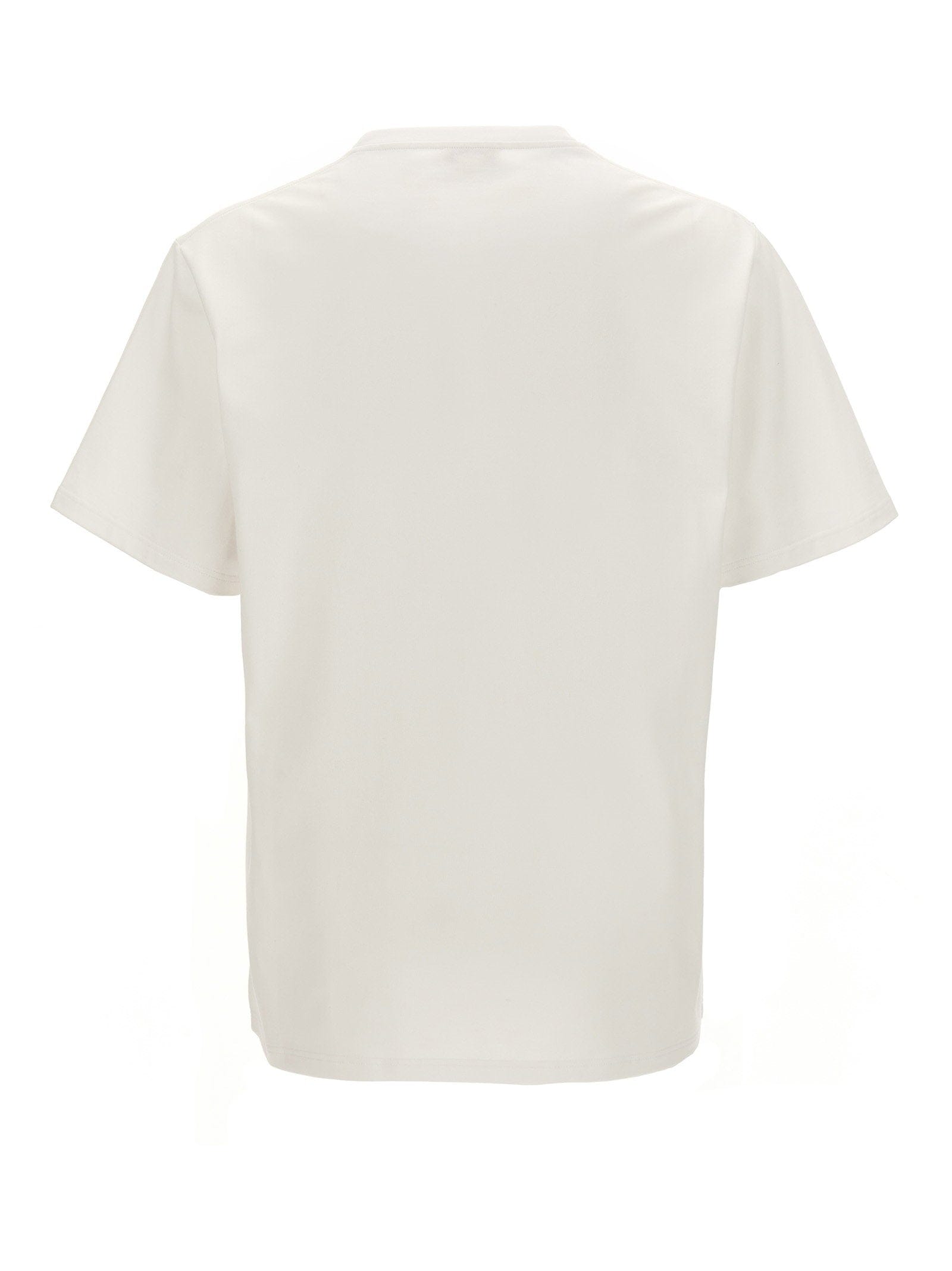 Alexander McQueen Logo - Print Cotton T - Shirt — Cream