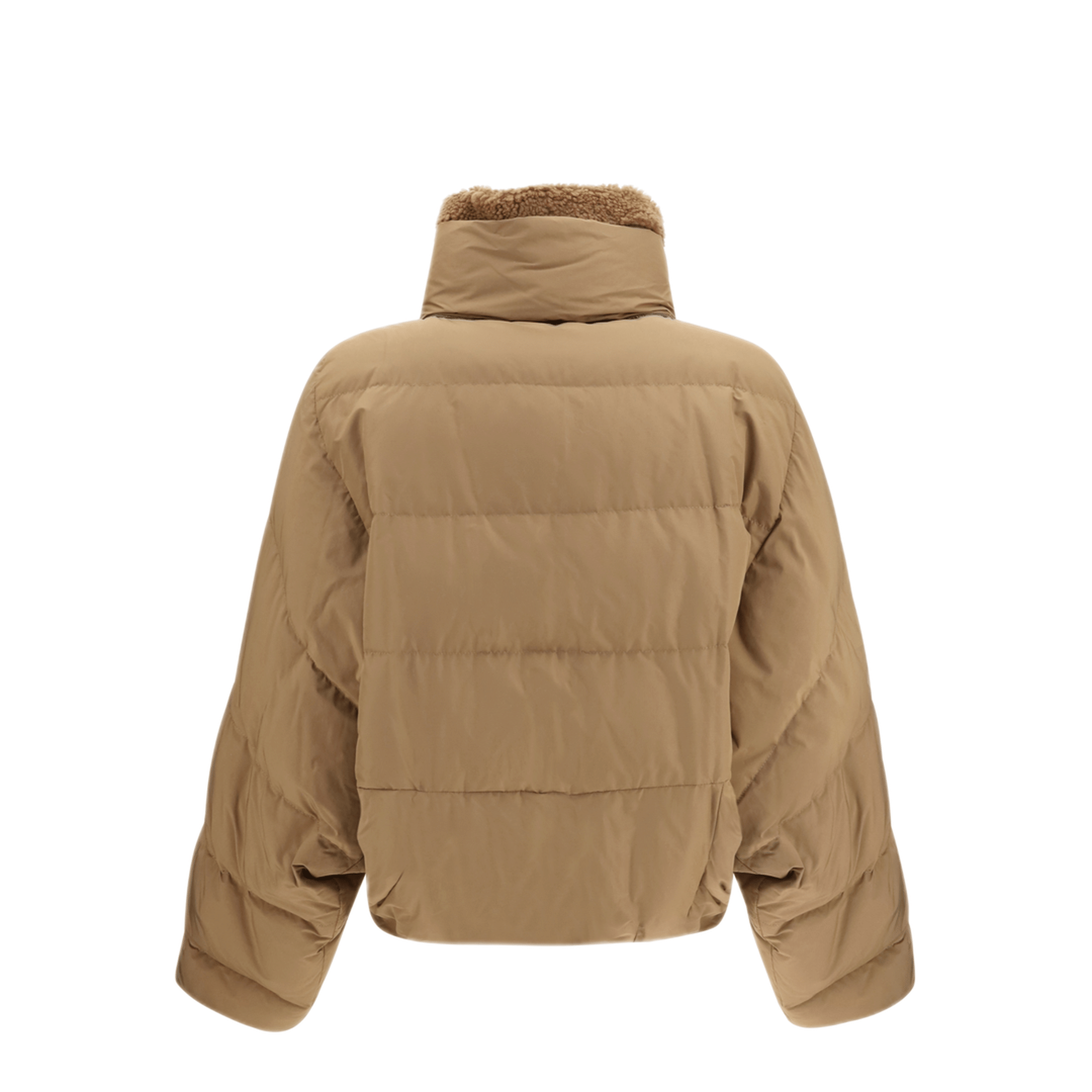Brunello Cucinelli Padded Jacket With Shearling Collar