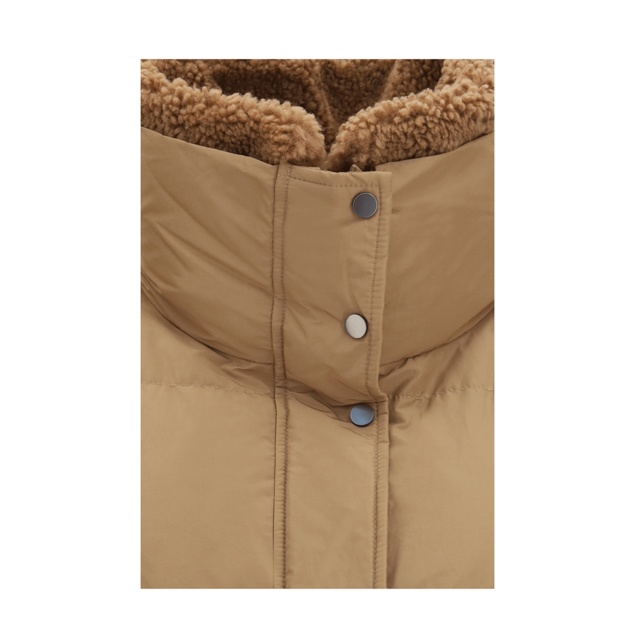 Brunello Cucinelli Padded Jacket With Shearling Collar