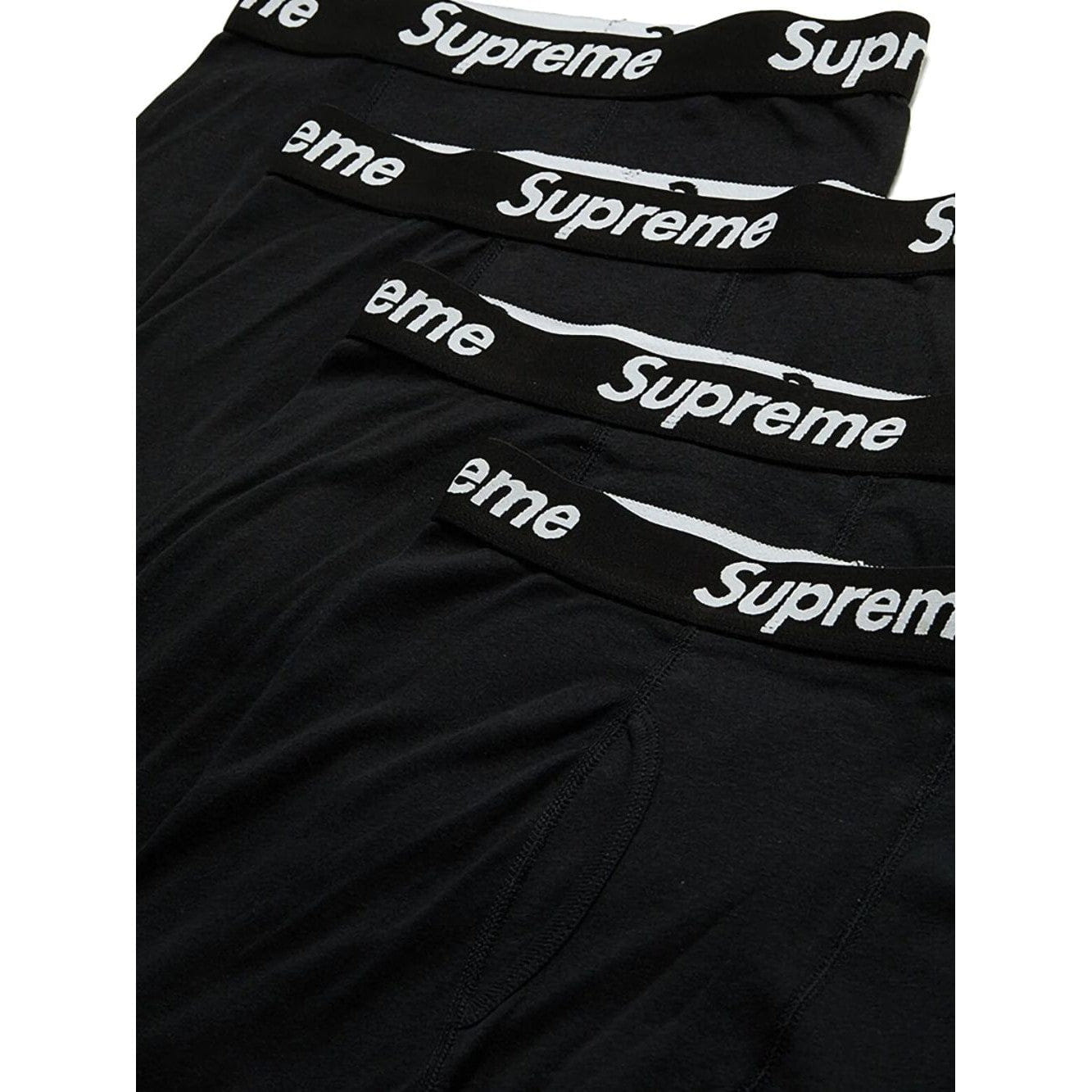 Supreme Hanes Boxer (4 Pack) Briefs Black