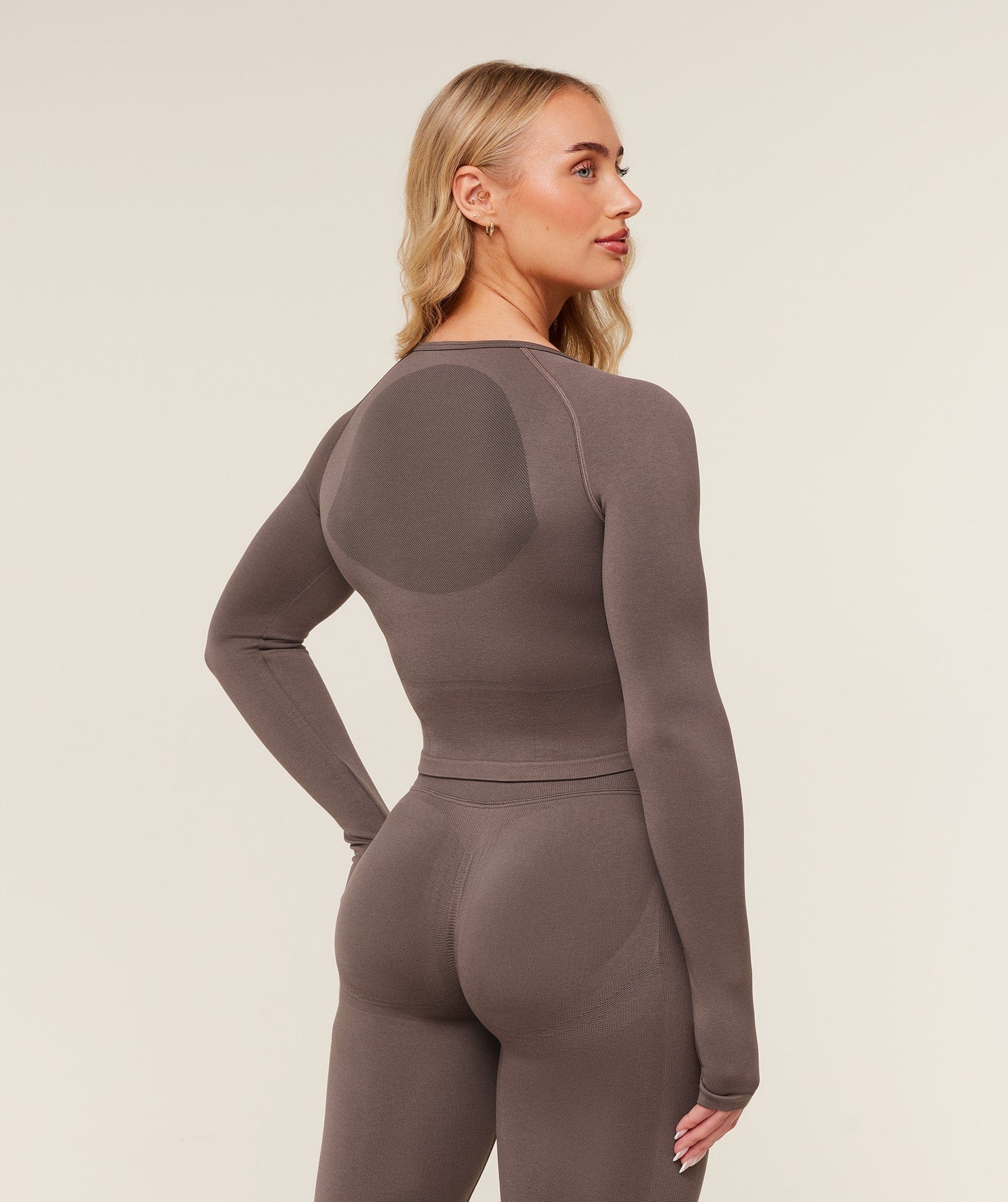 Gymshark Women's Gymshark Lift Seamless Jacket Cool Brown
