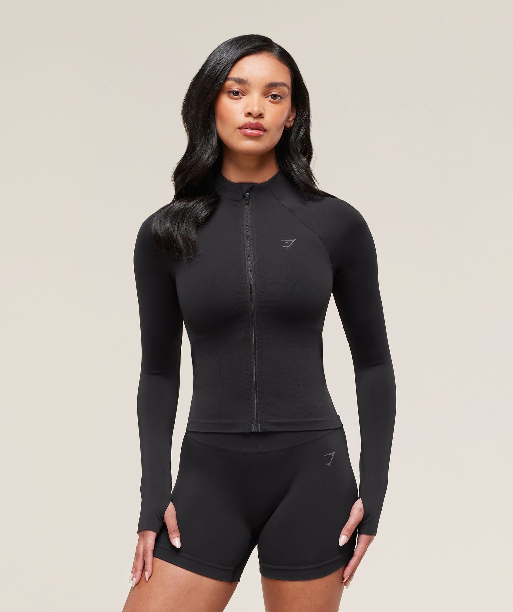 Gymshark Women's Gymshark Soft Sculpt Zip Up Jacket Black