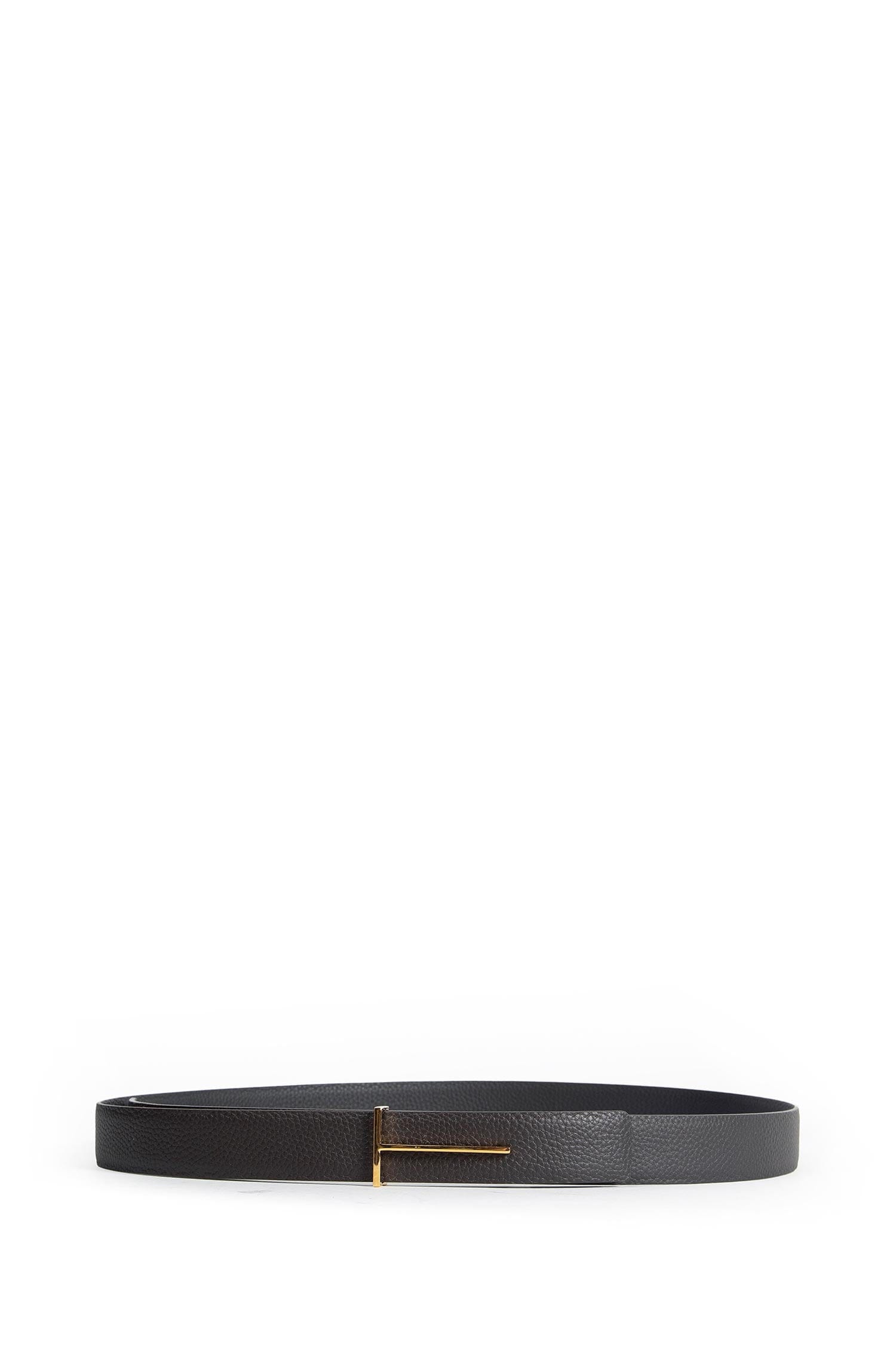 TOM FORD Grained Leather Slim Reversible Belt