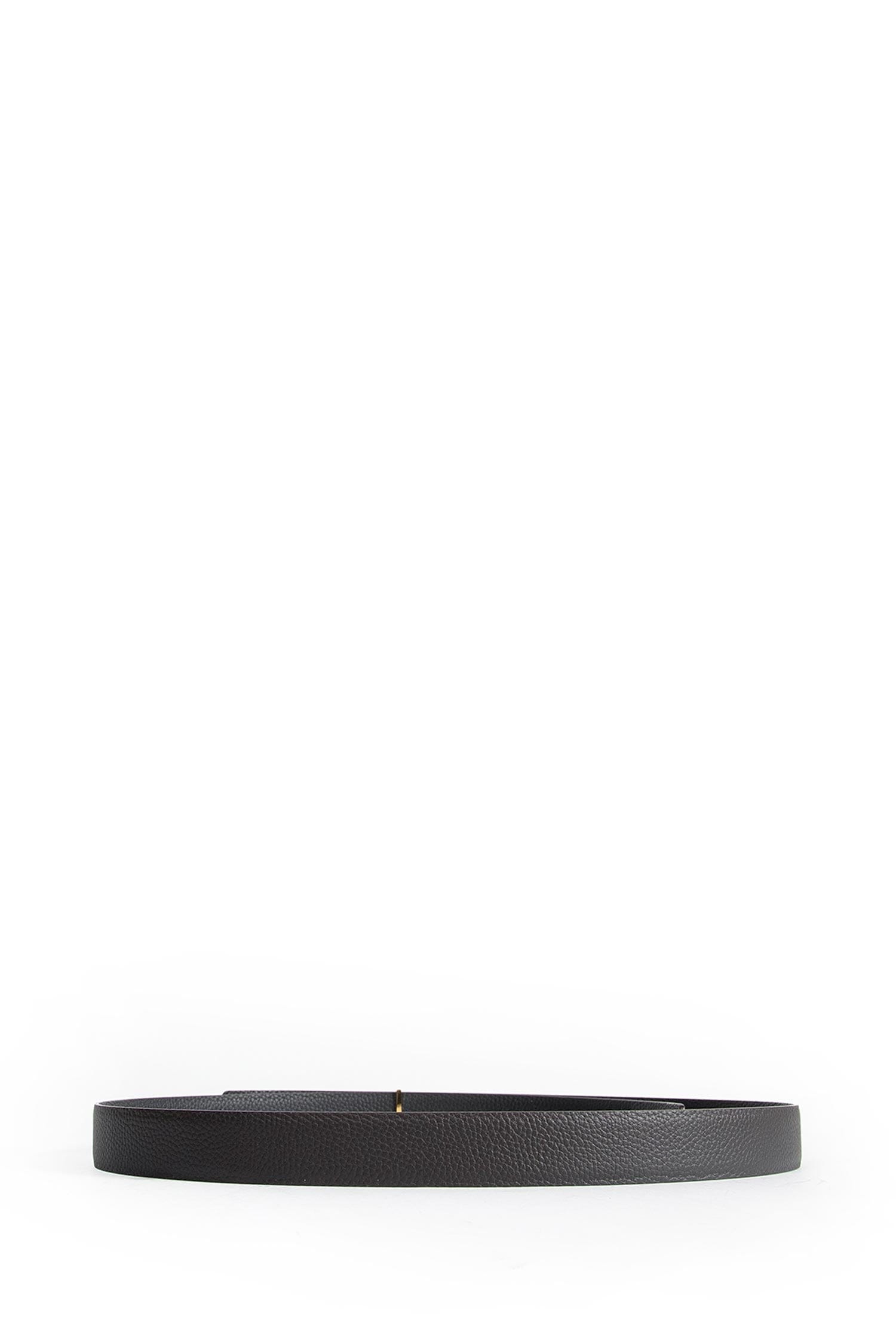 TOM FORD Grained Leather Slim Reversible Belt