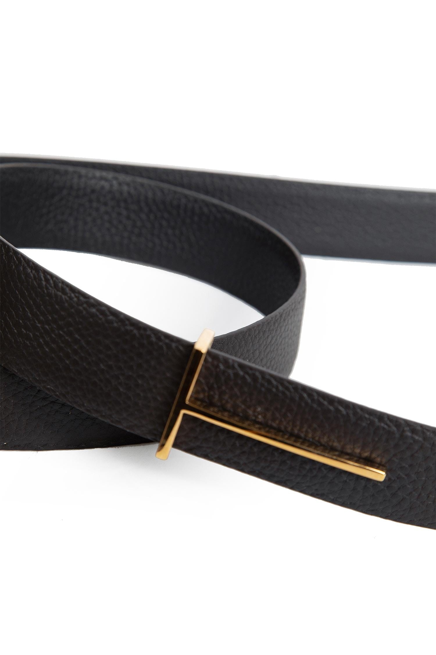 TOM FORD Grained Leather Slim Reversible Belt