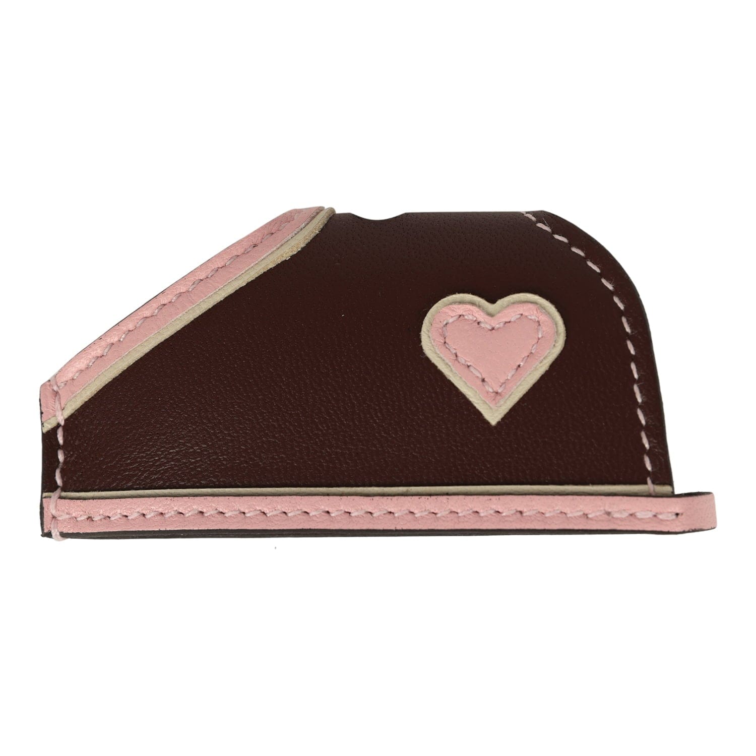 Hermes Rodeo Robeo Coeur Charm PM Craie, Rose Sakura & Terre Milo Lambskin