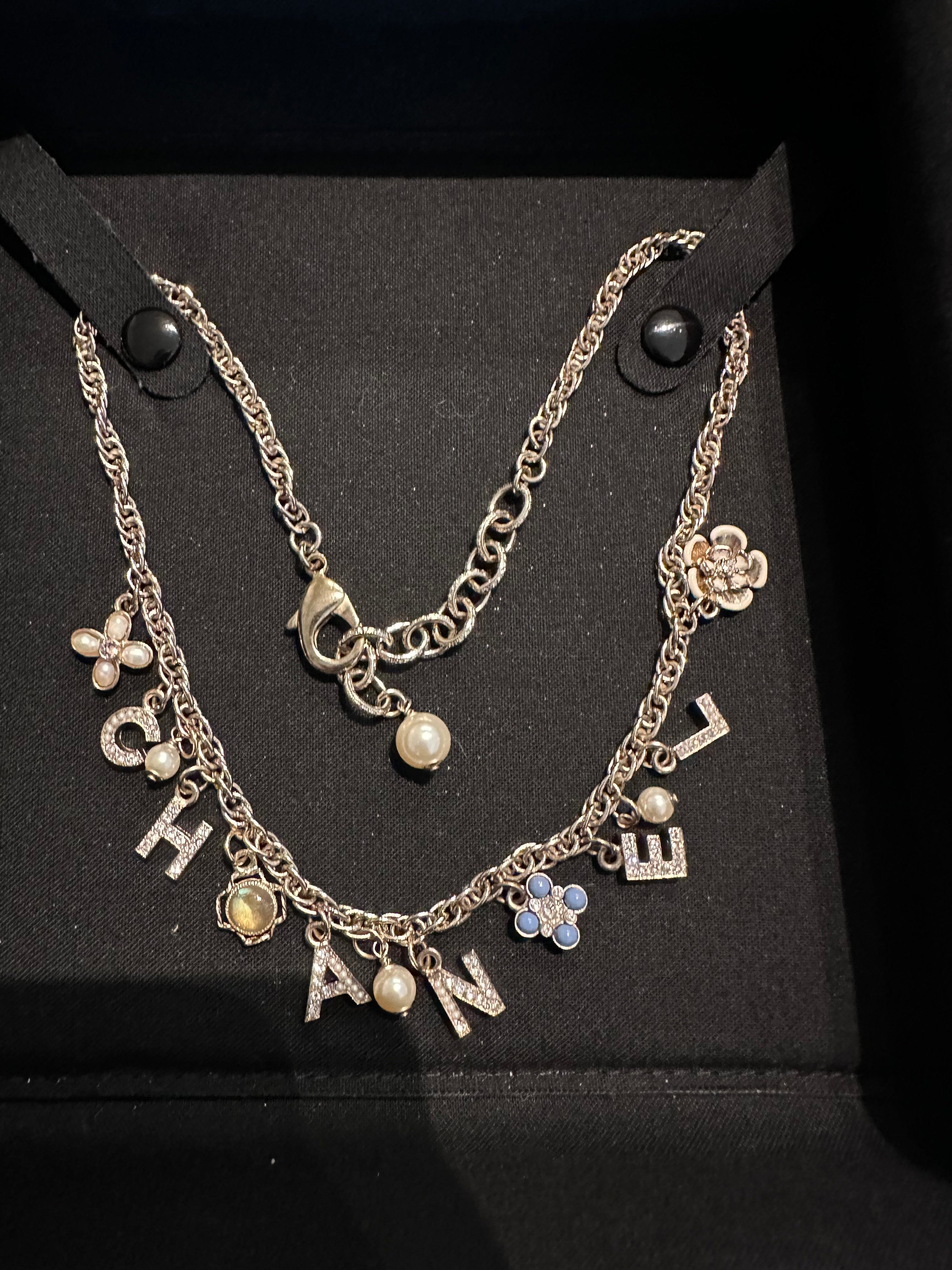 Chanel Logo Drop Necklace