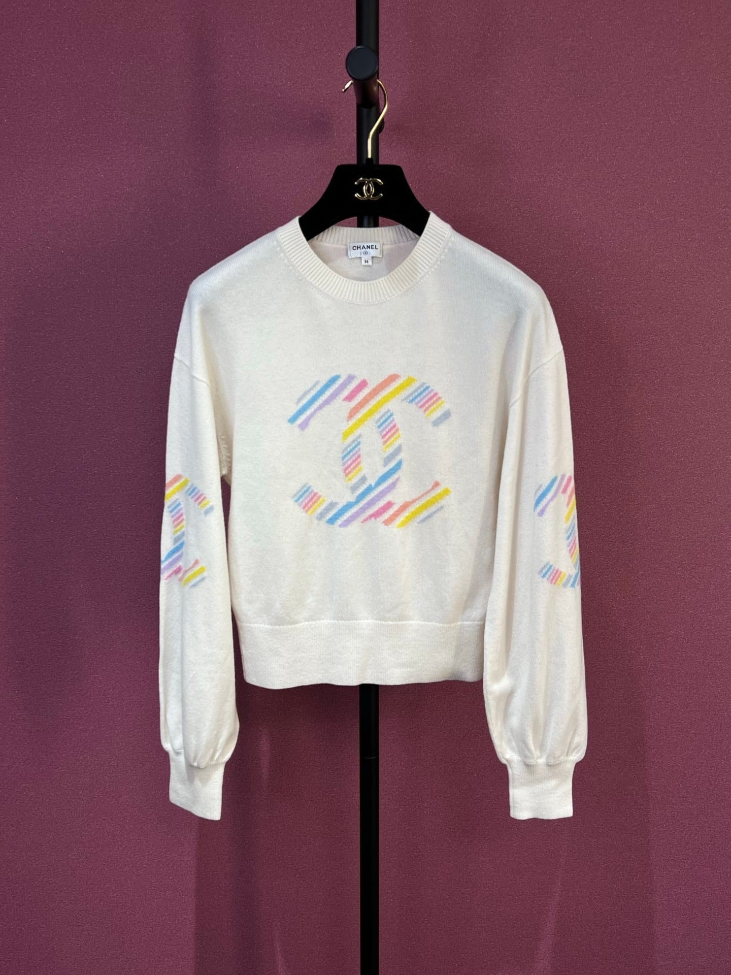 CHANEL 2019 C CASHMERE SWEATER FT101995