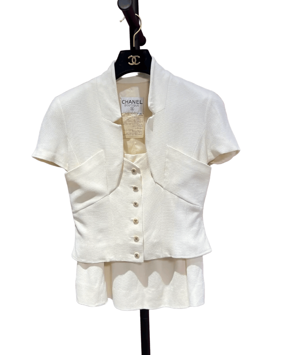 CHANEL 1995 SHORT SLEEVE SET 40 FT101922
