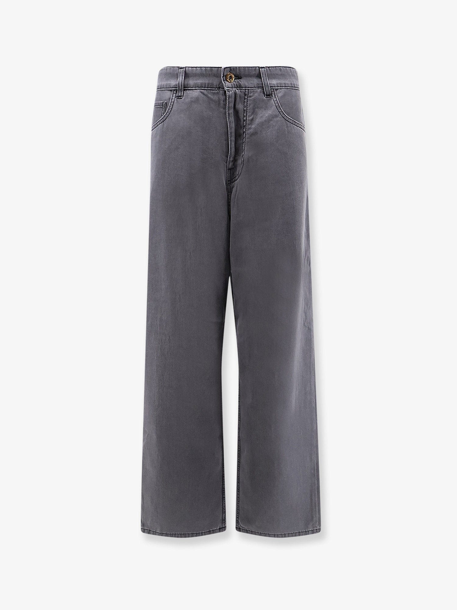 MIU MIU Grey Light Denim trousers