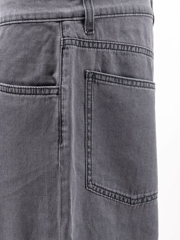 MIU MIU Grey Light Denim trousers