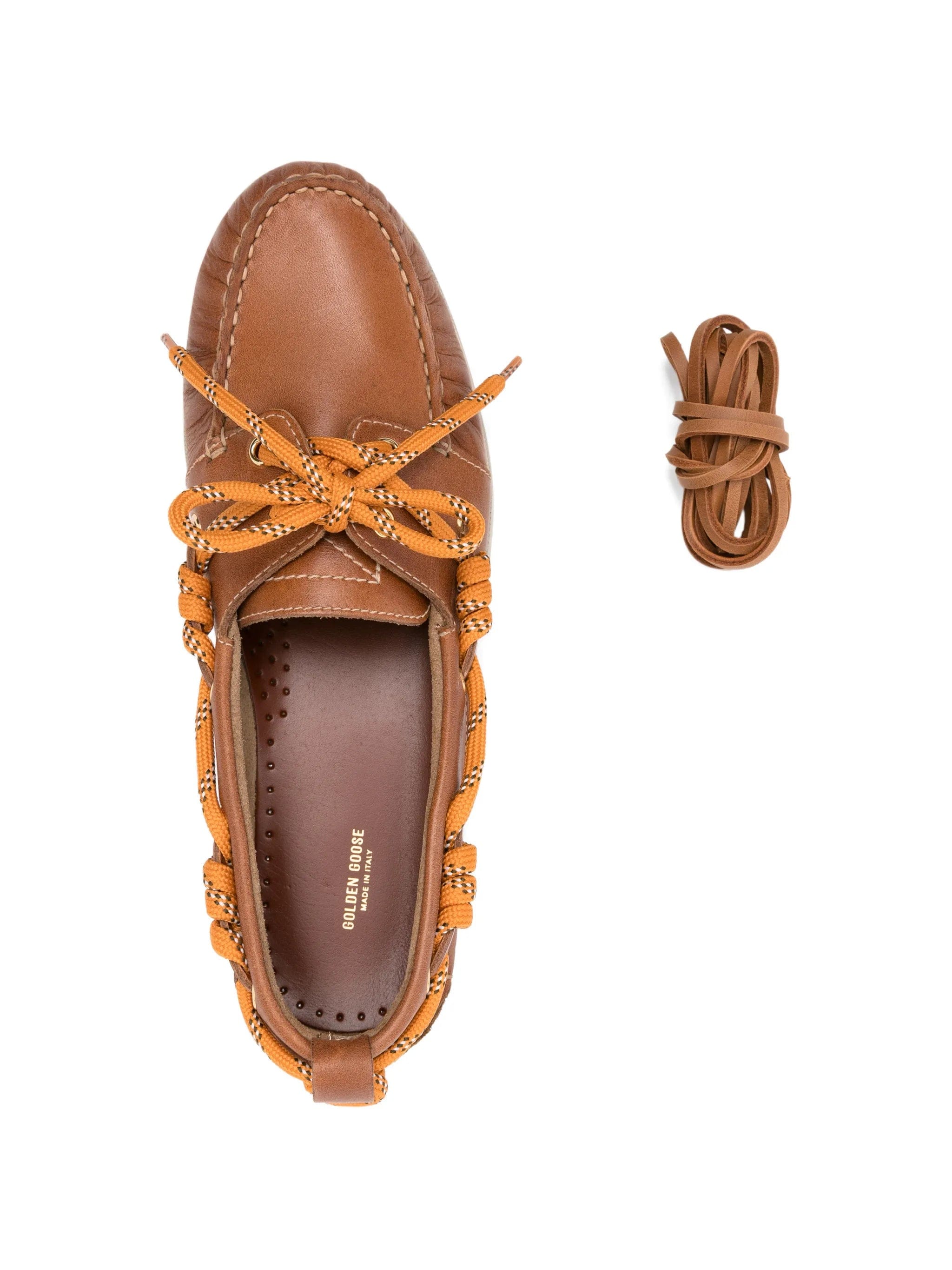 Golden Goose lace - up leather cruise loafers