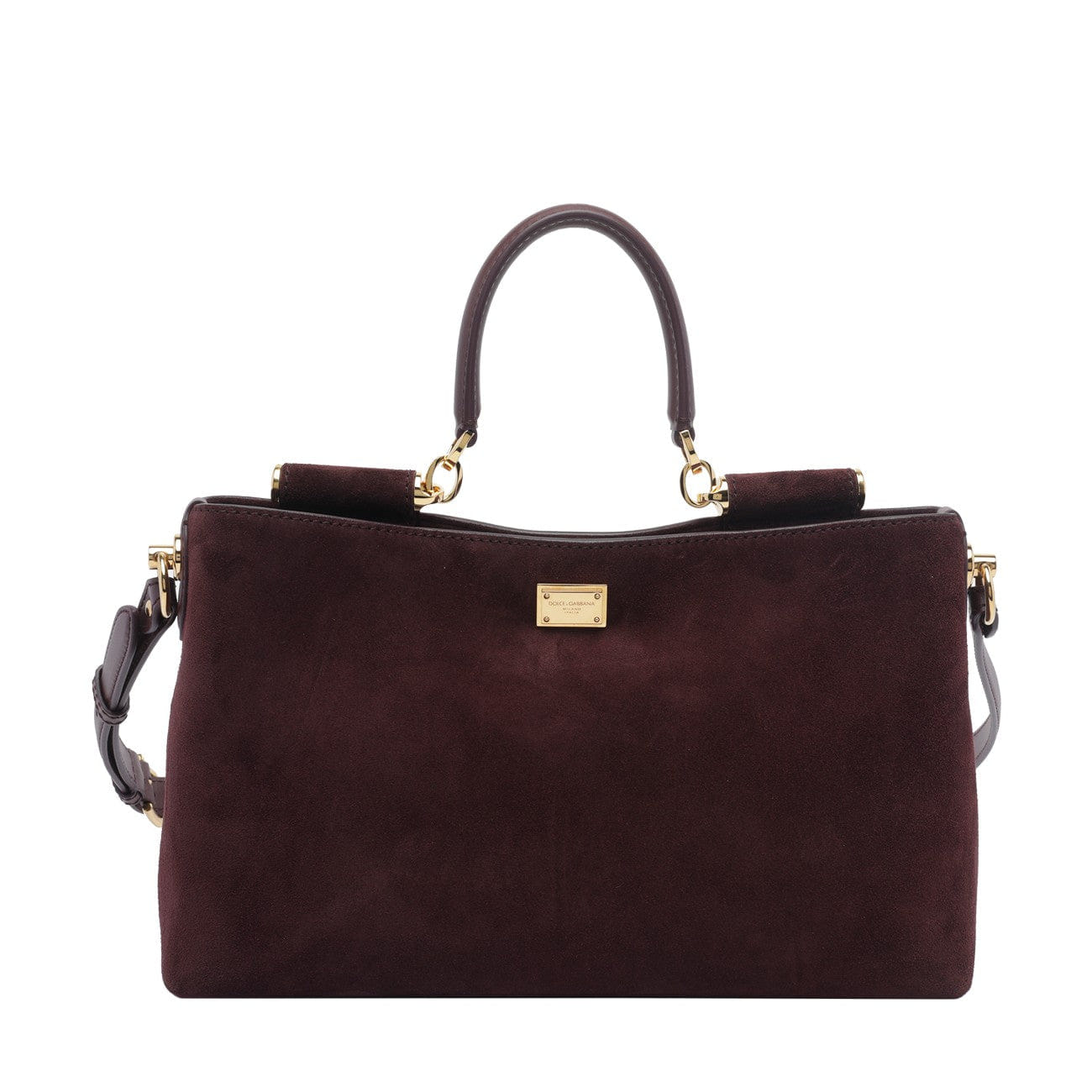 Dolce&Gabbana Women Medium Suede Vittoria Handbag