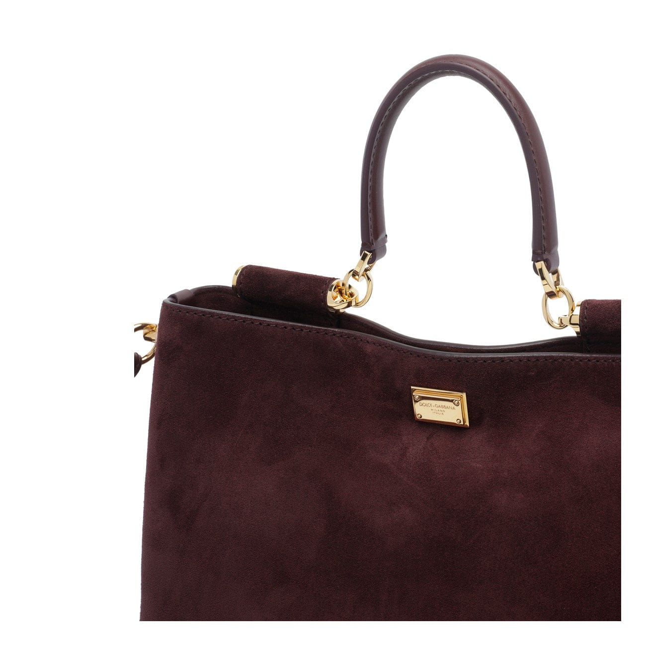 Dolce&Gabbana Women Medium Suede Vittoria Handbag
