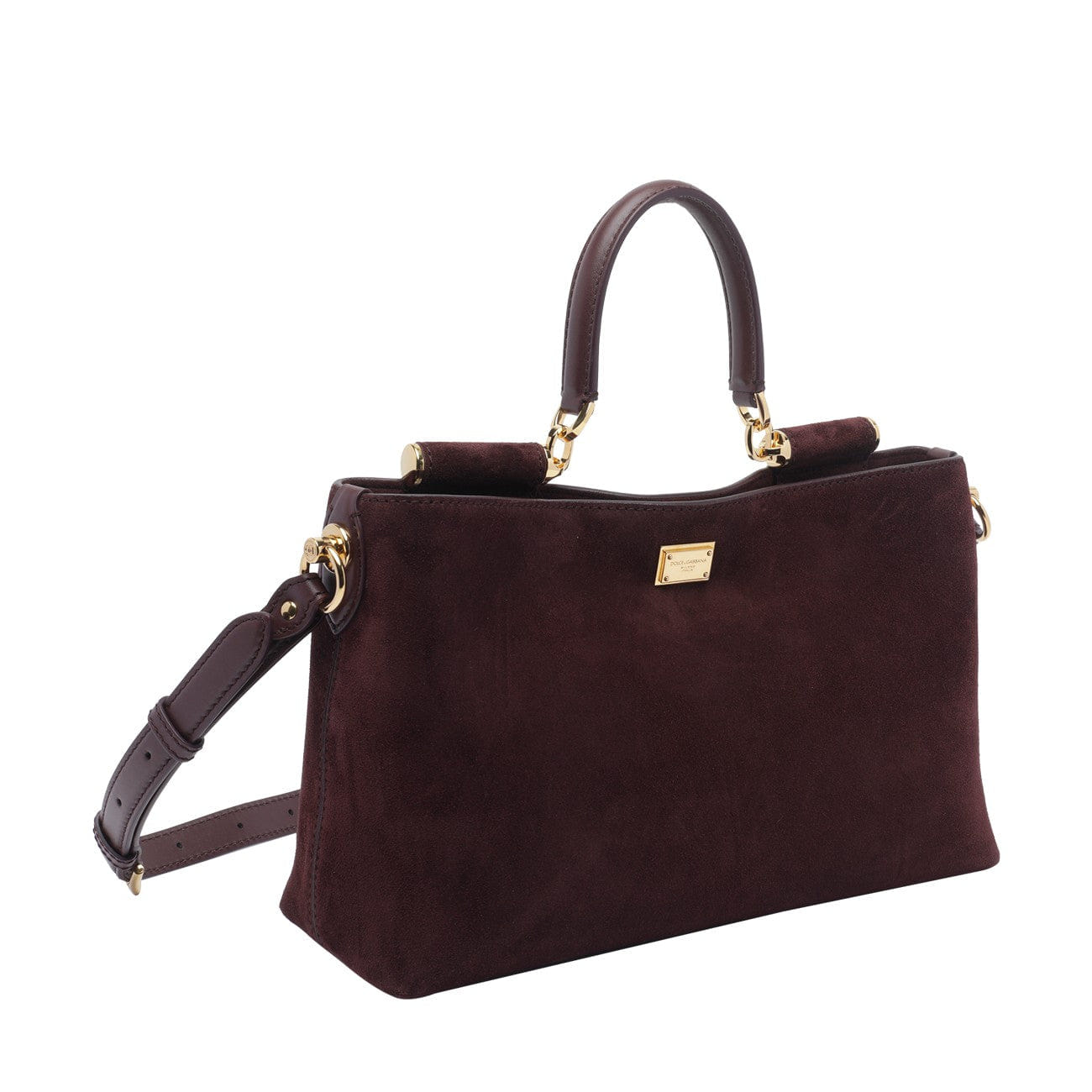 Dolce&Gabbana Women Medium Suede Vittoria Handbag