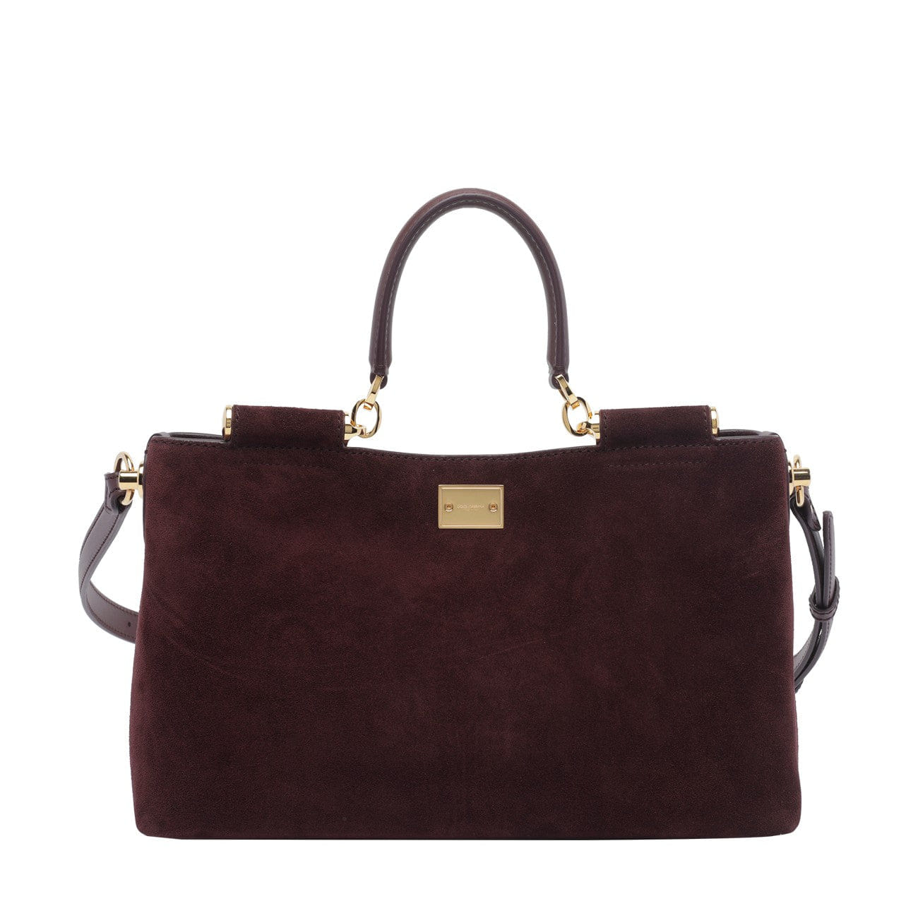 Dolce&Gabbana Women Medium Suede Vittoria Handbag