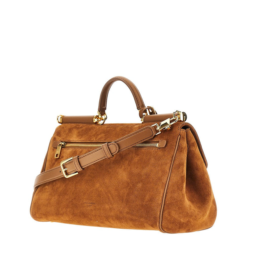 Dolce&Gabbana Women Suede Leather My Sicily Handbag