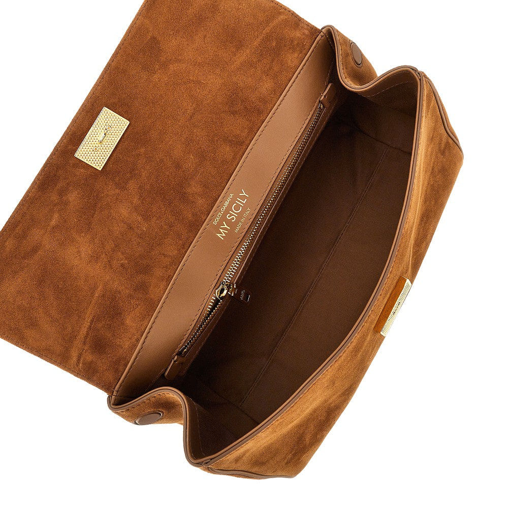 Dolce&Gabbana Women Suede Leather My Sicily Handbag