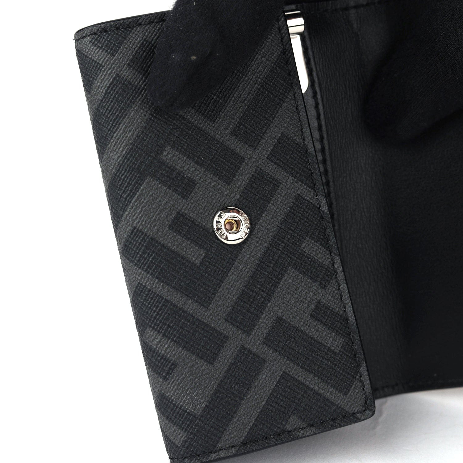 Fendi Monogram Canvas Leather Keycase