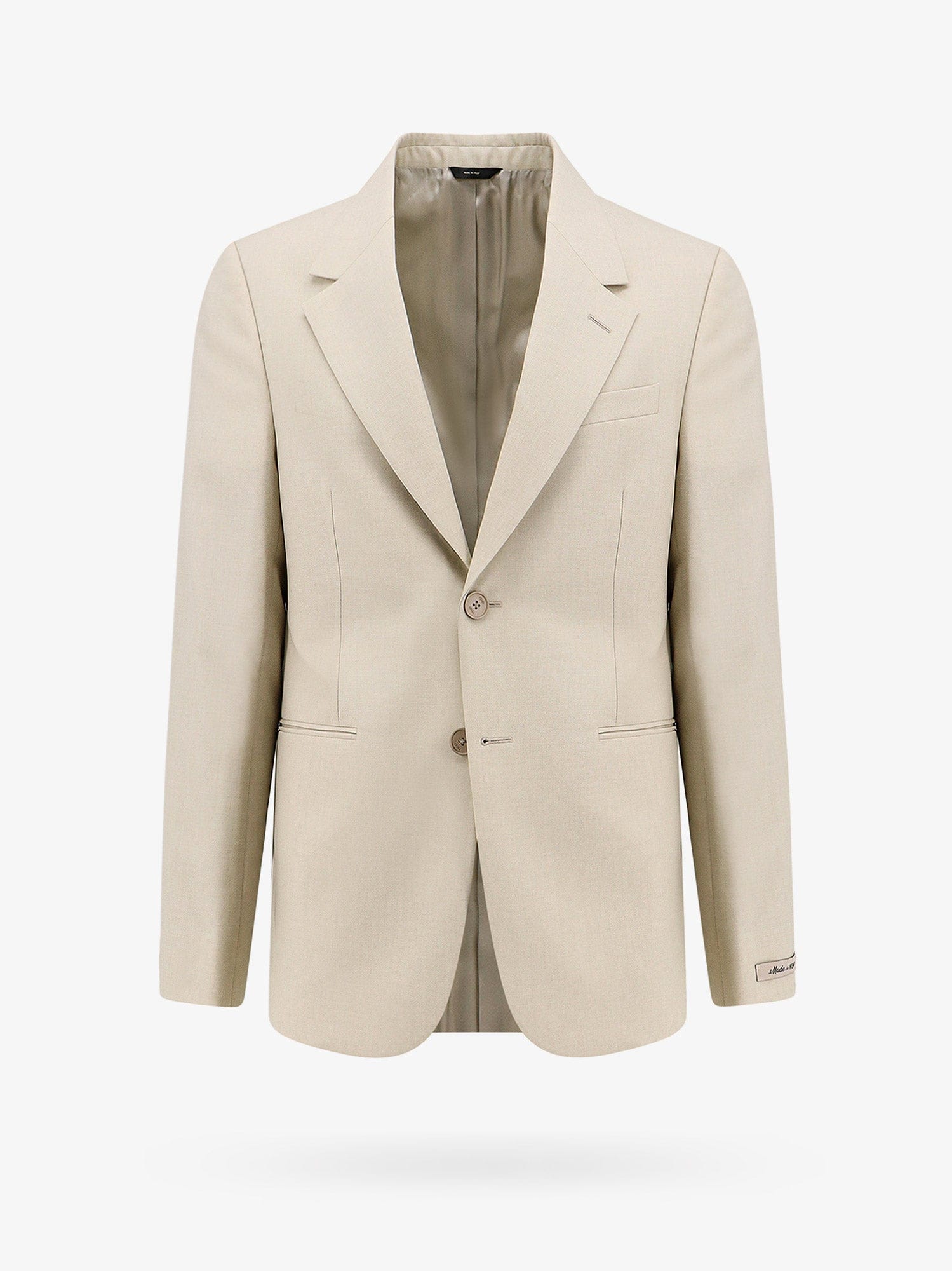 Fendi Virgin wool blazer with logoed buttons